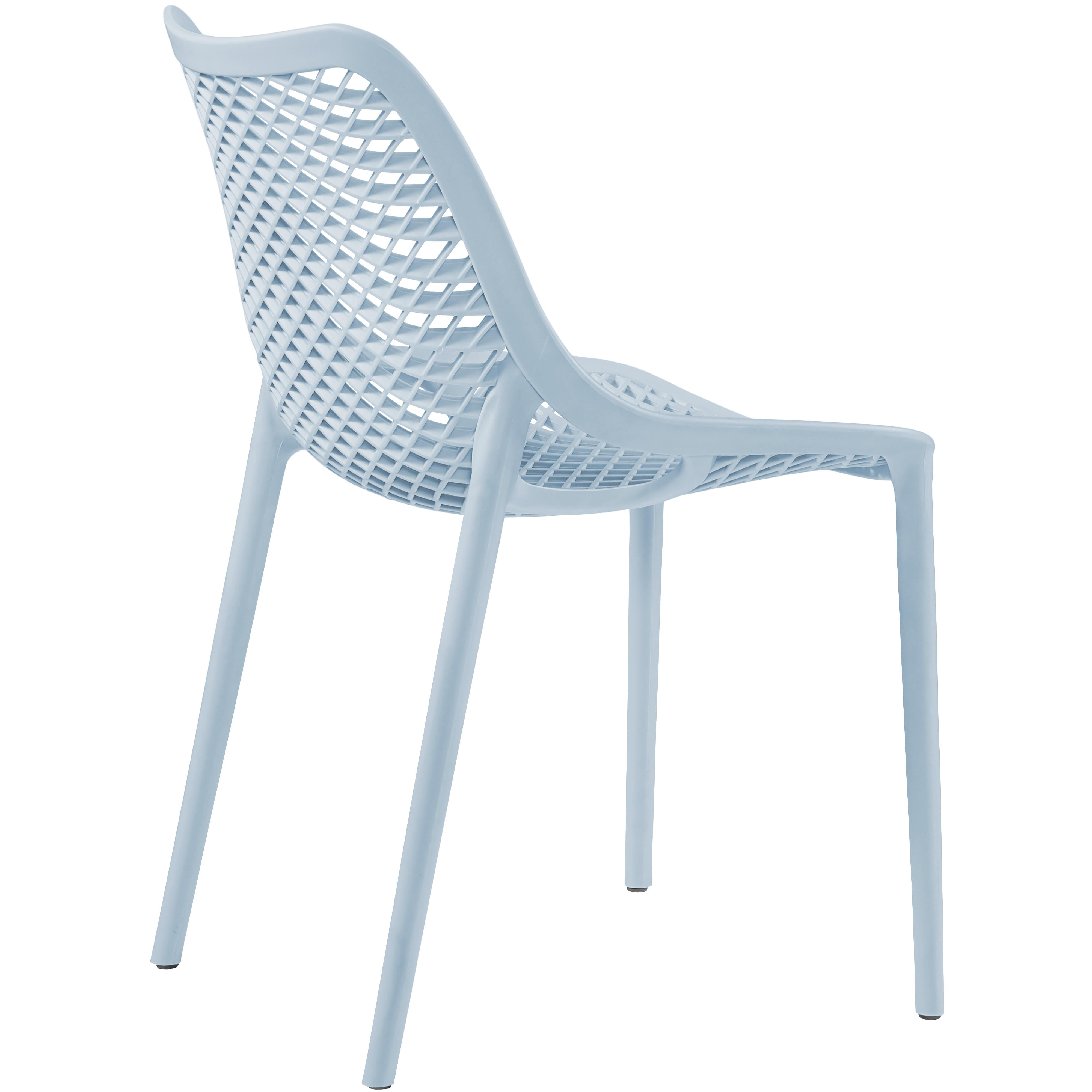Meridian Mykonos Sky Blue Outdoor Patio Dining Chair
