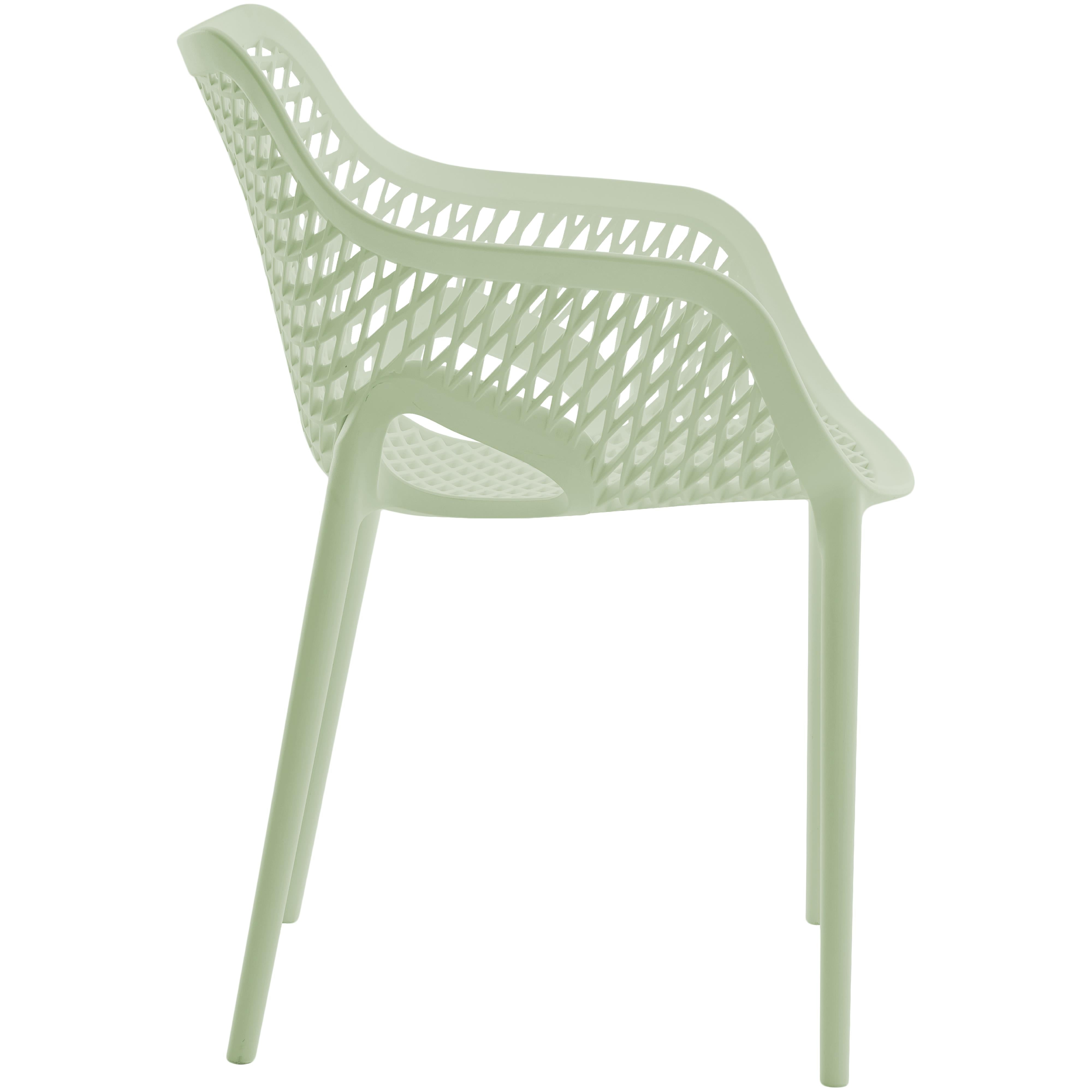 Meridian Mykonos Mint Outdoor Patio Dining Chair