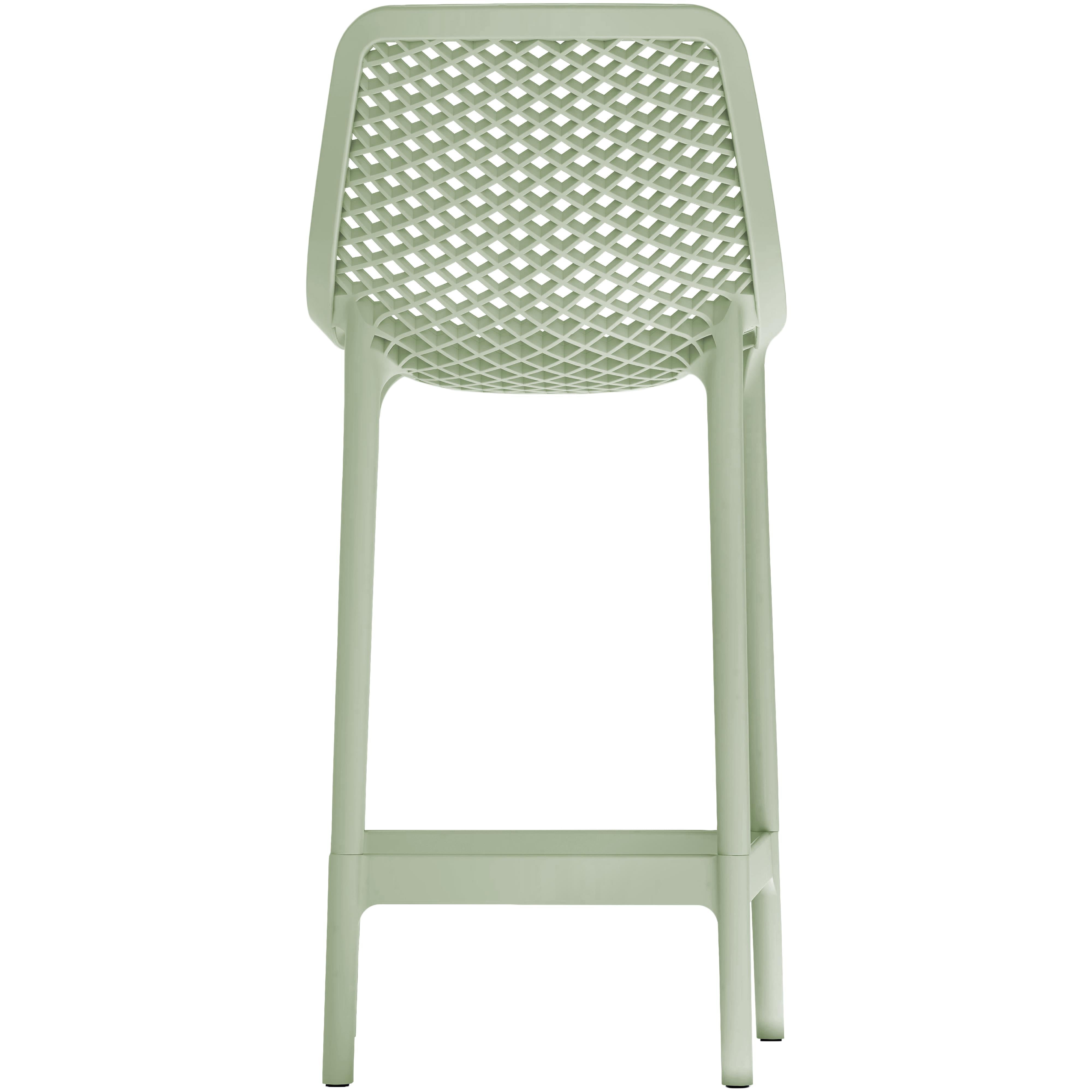 Meridian Mykonos Mint Outdoor Patio Stool