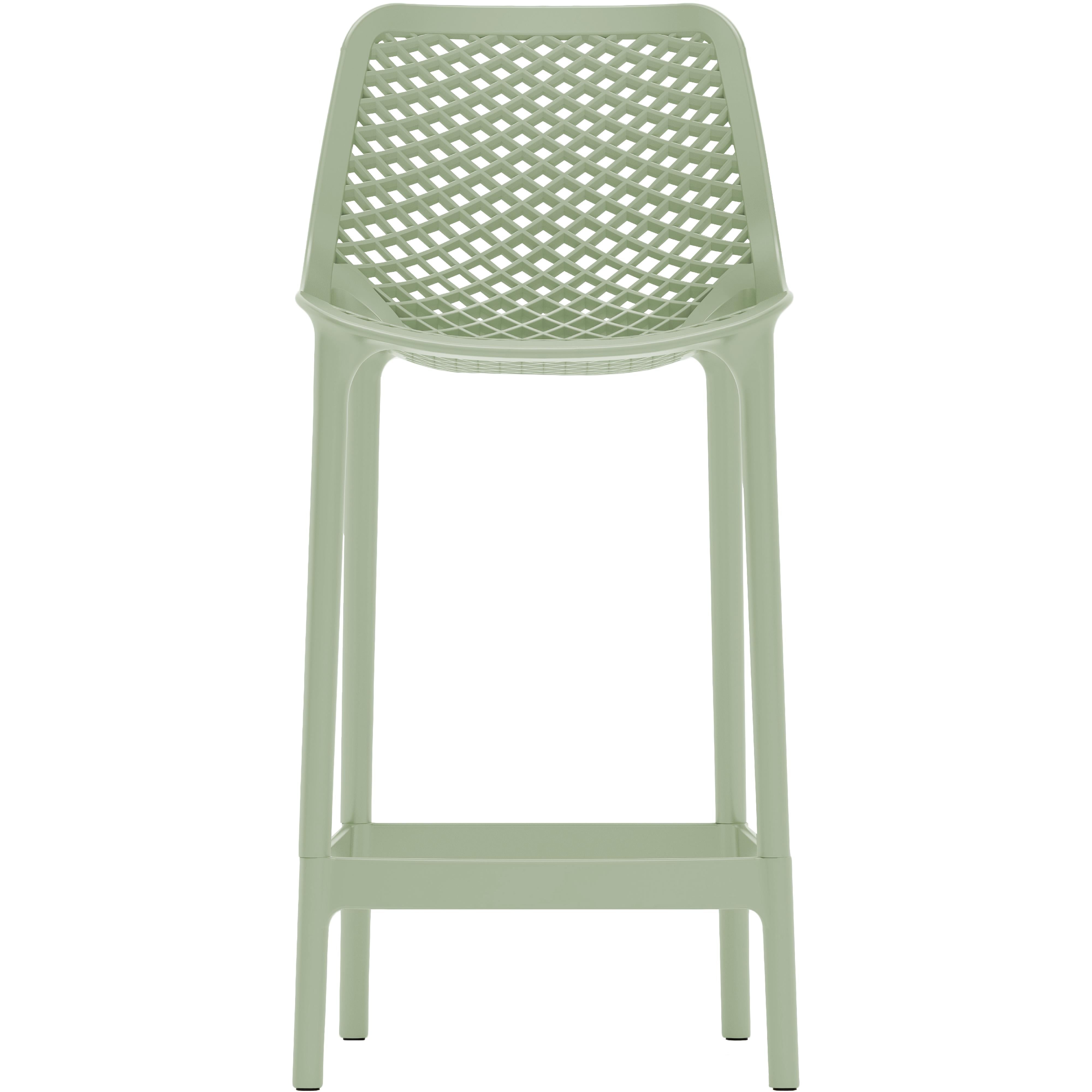 Meridian Mykonos Mint Outdoor Patio Stool
