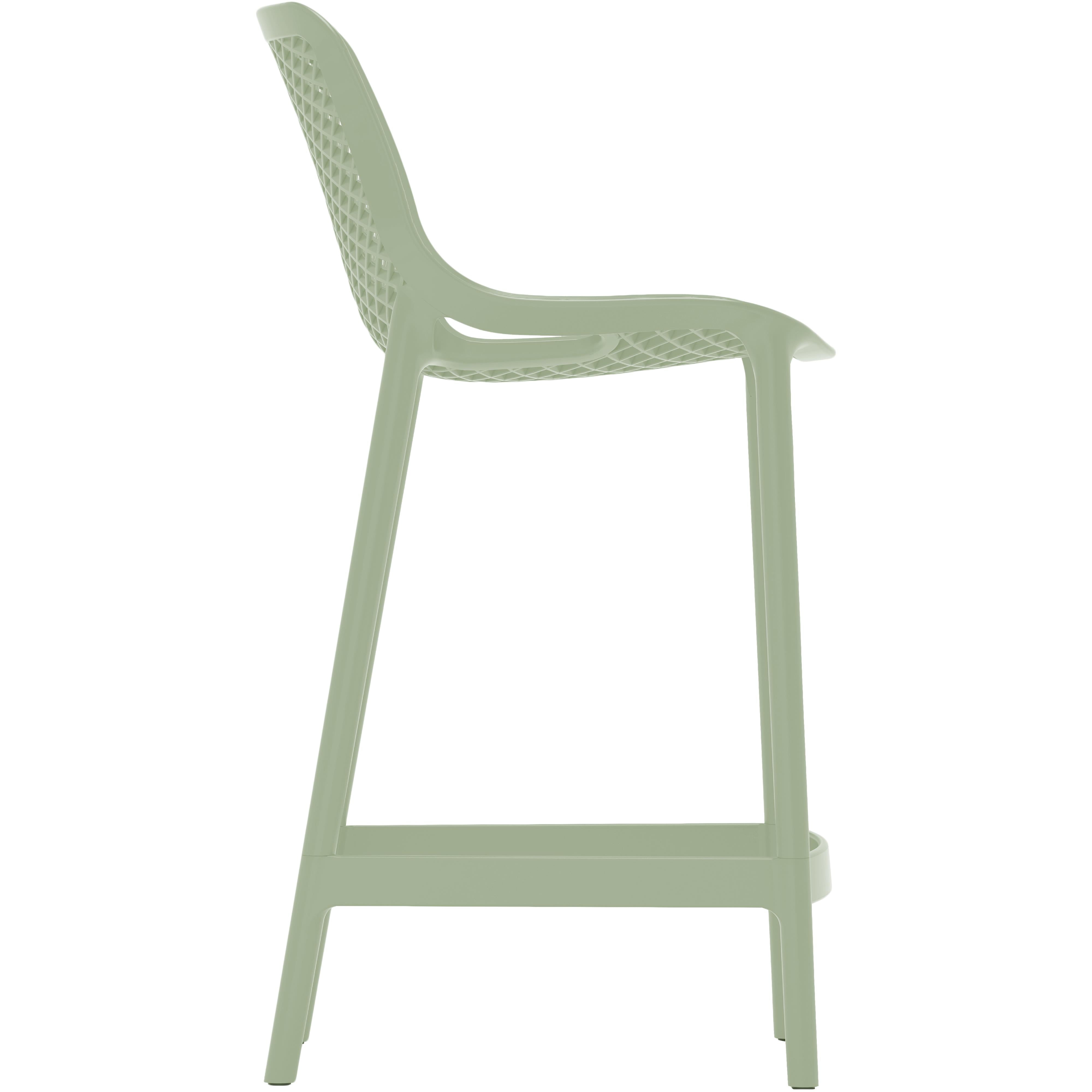 Meridian Mykonos Mint Outdoor Patio Stool
