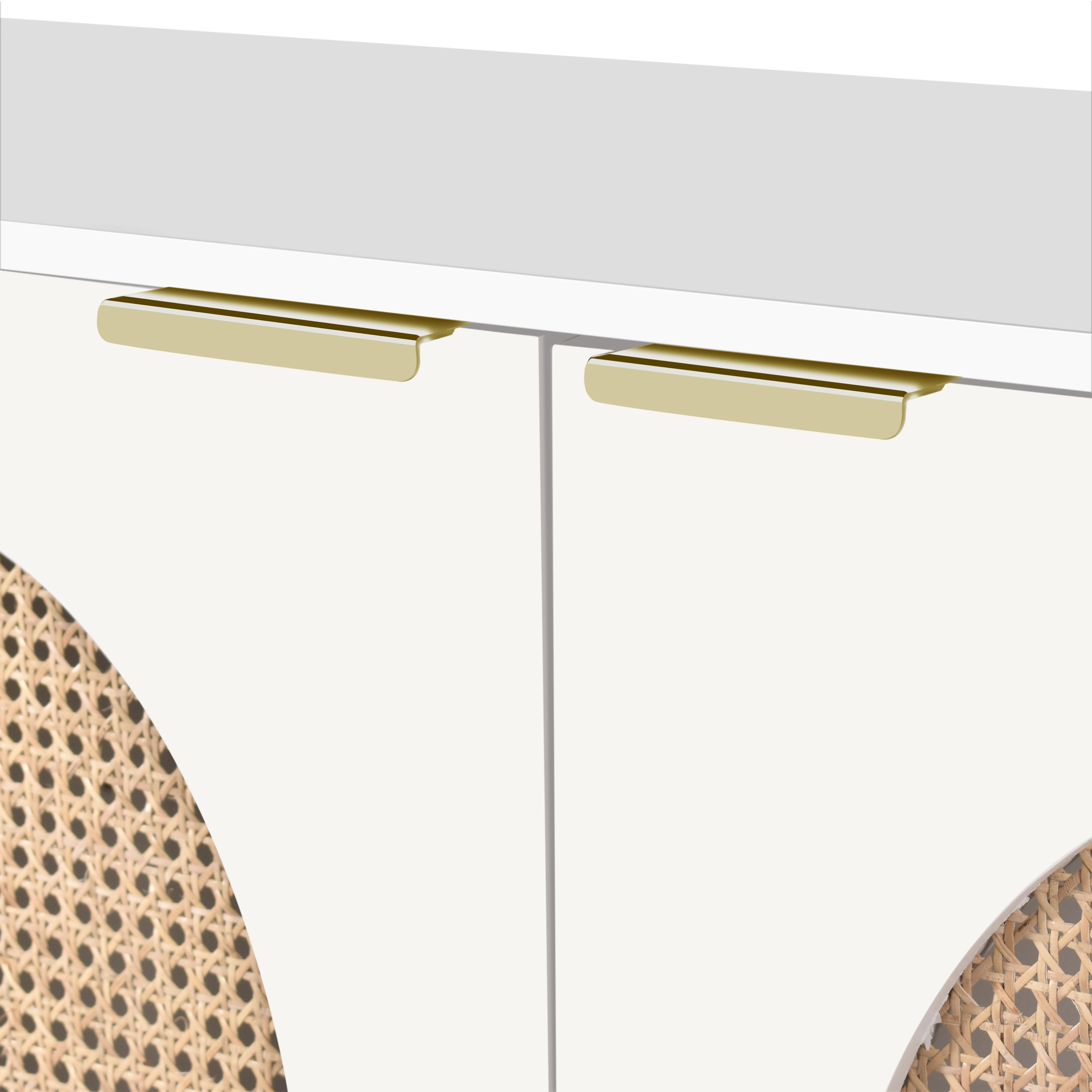 Meridian Cane White Sideboard/Buffet