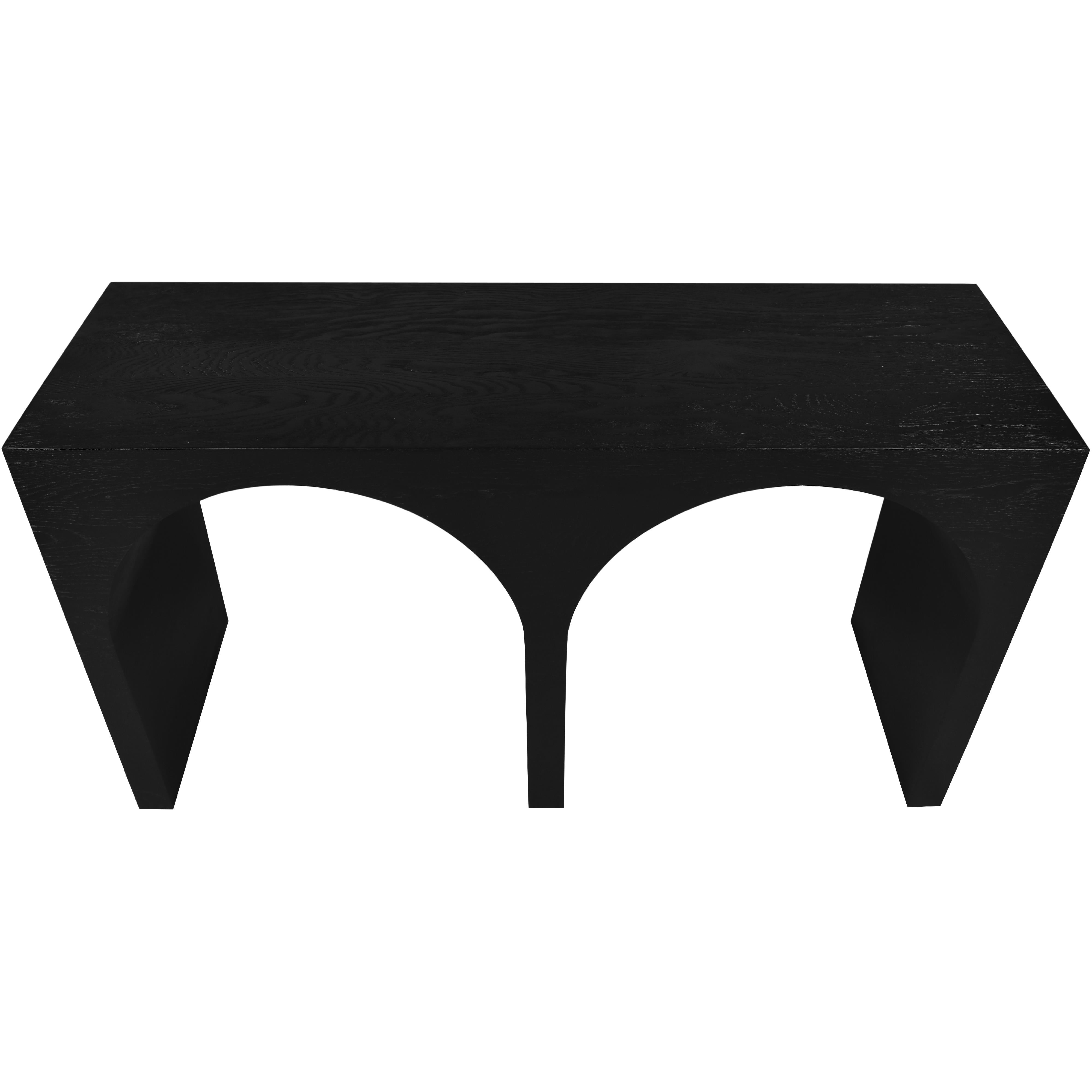 Meridian June Black Oak Console Table