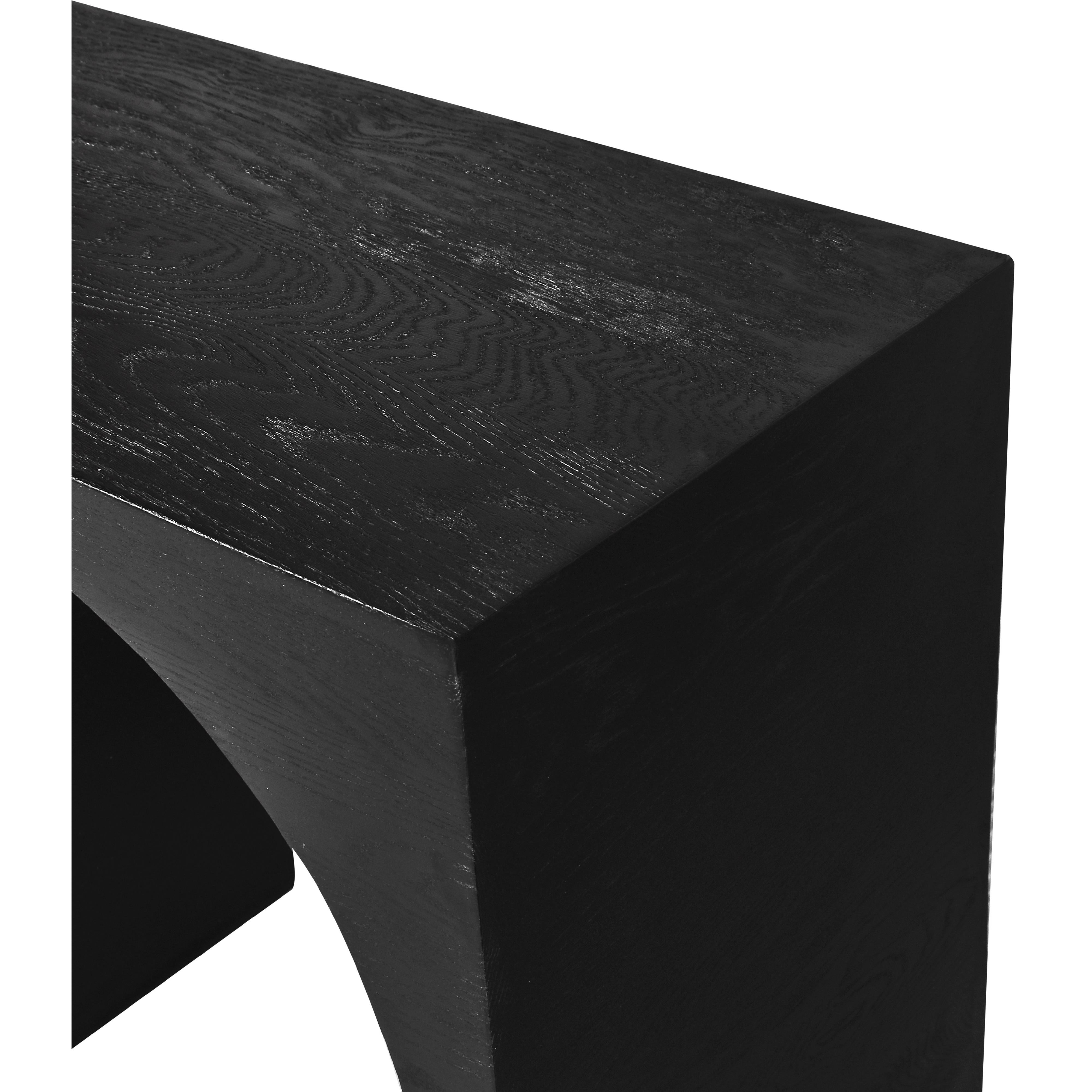 Meridian June Black Oak Console Table