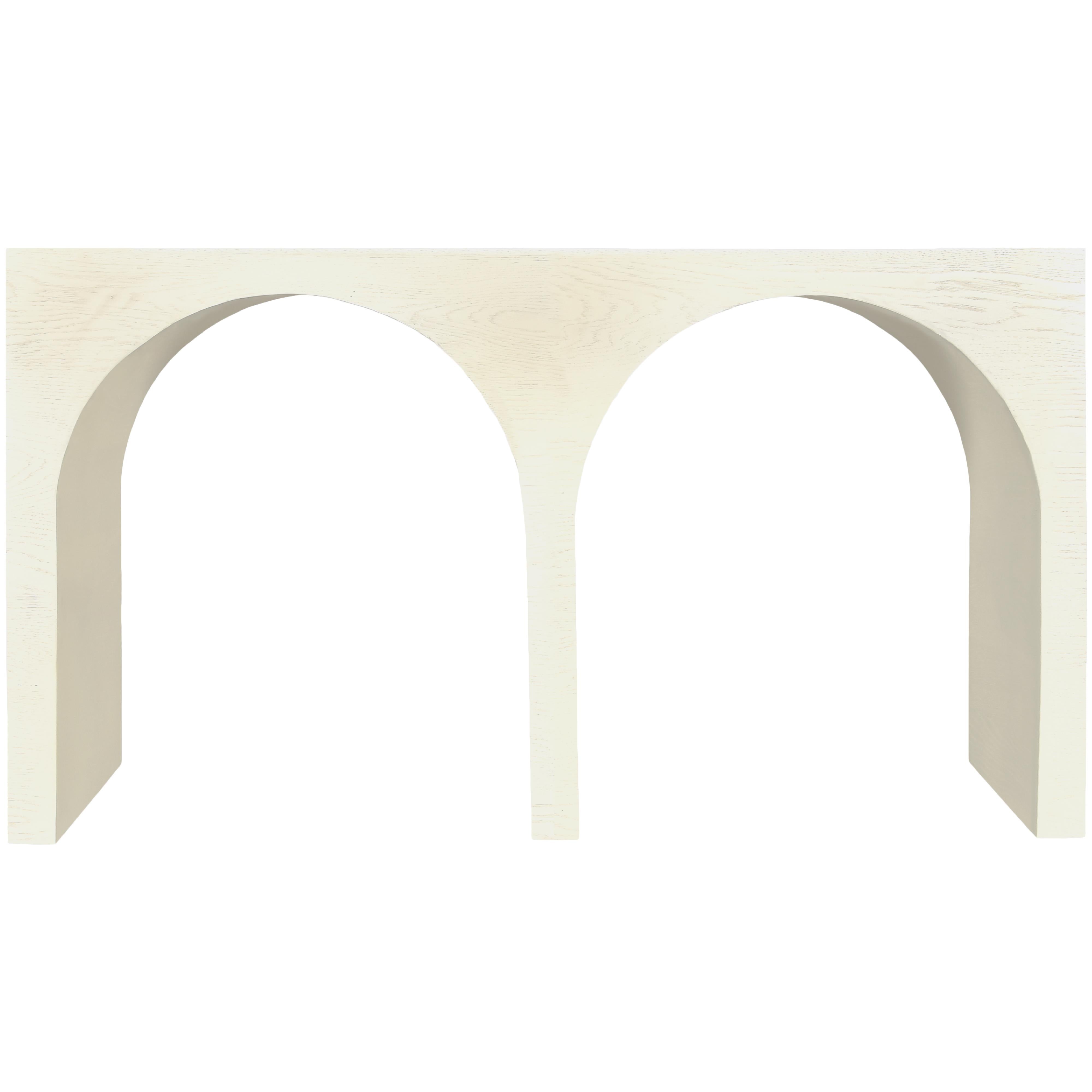 Meridian June Cream Oak Console Table