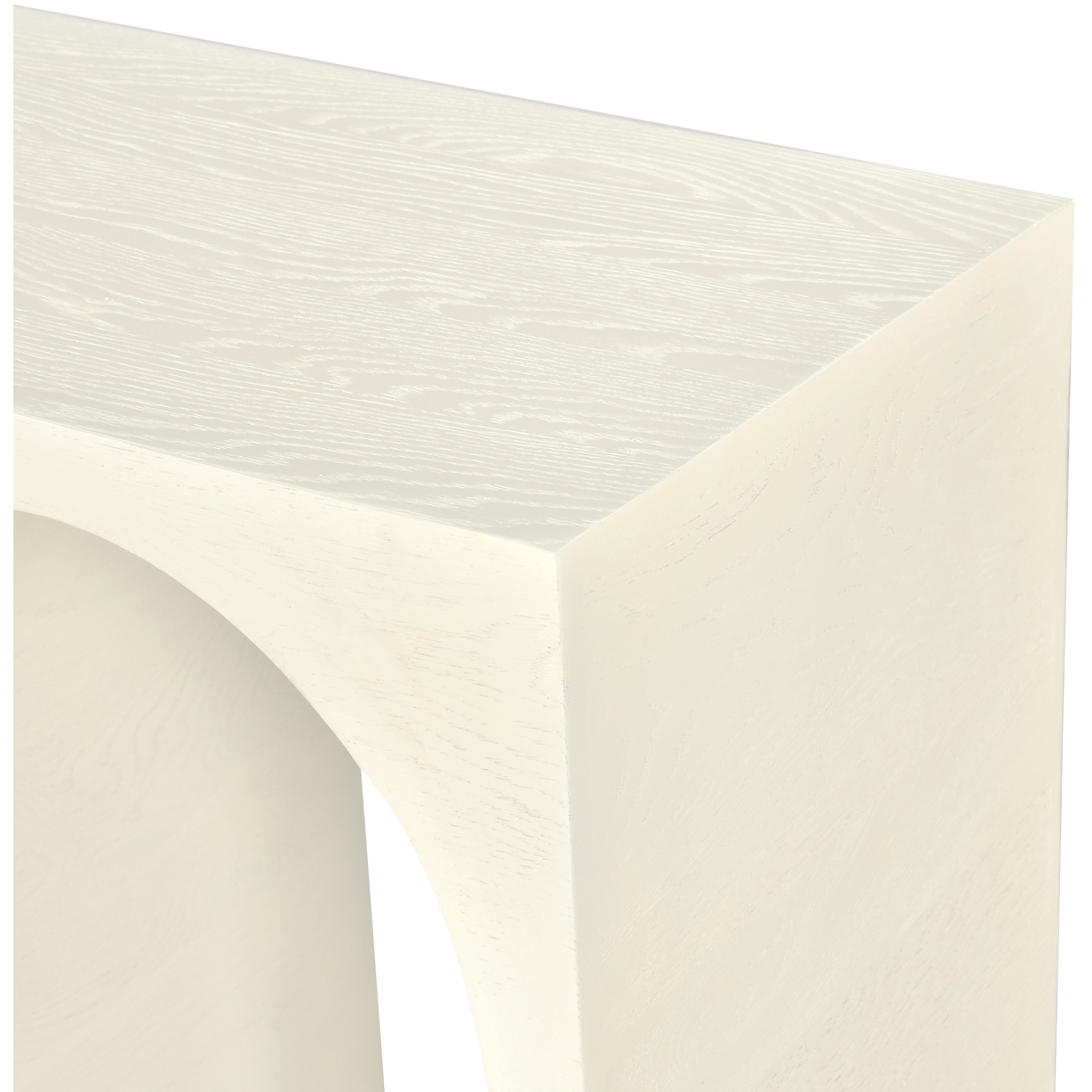 Meridian June Cream Oak Console Table