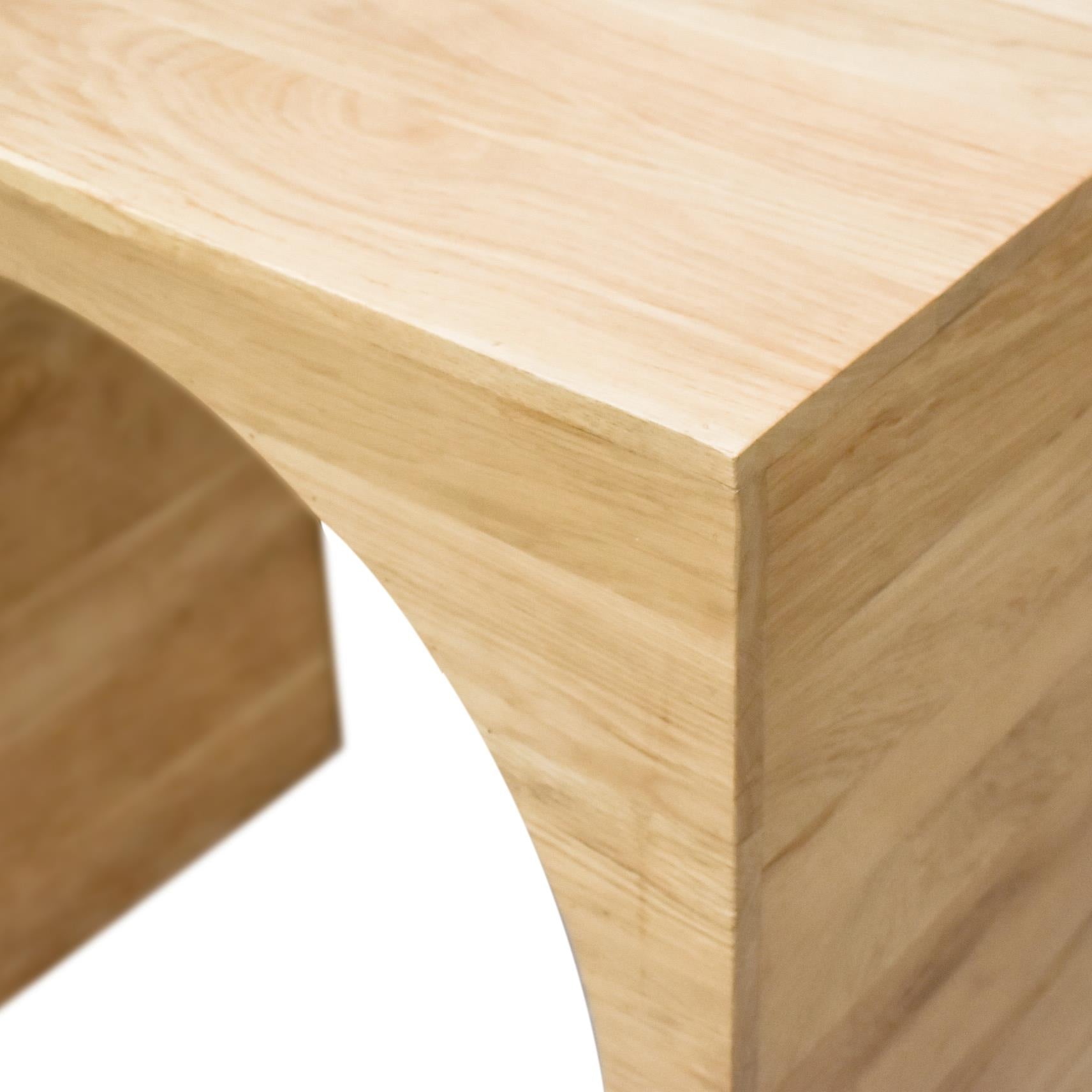 Meridian June White Oak Console Table