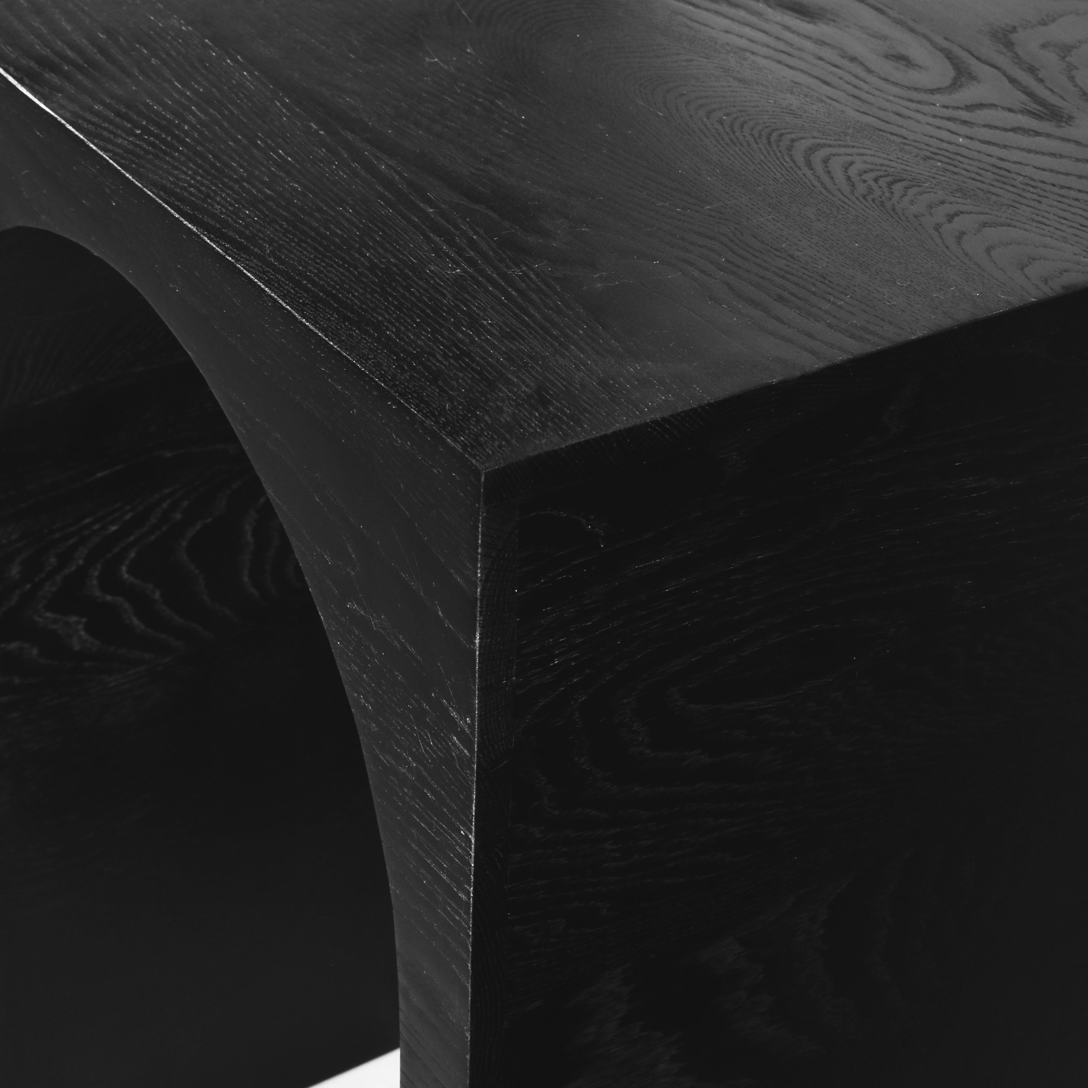 Meridian June Black Oak Console Table