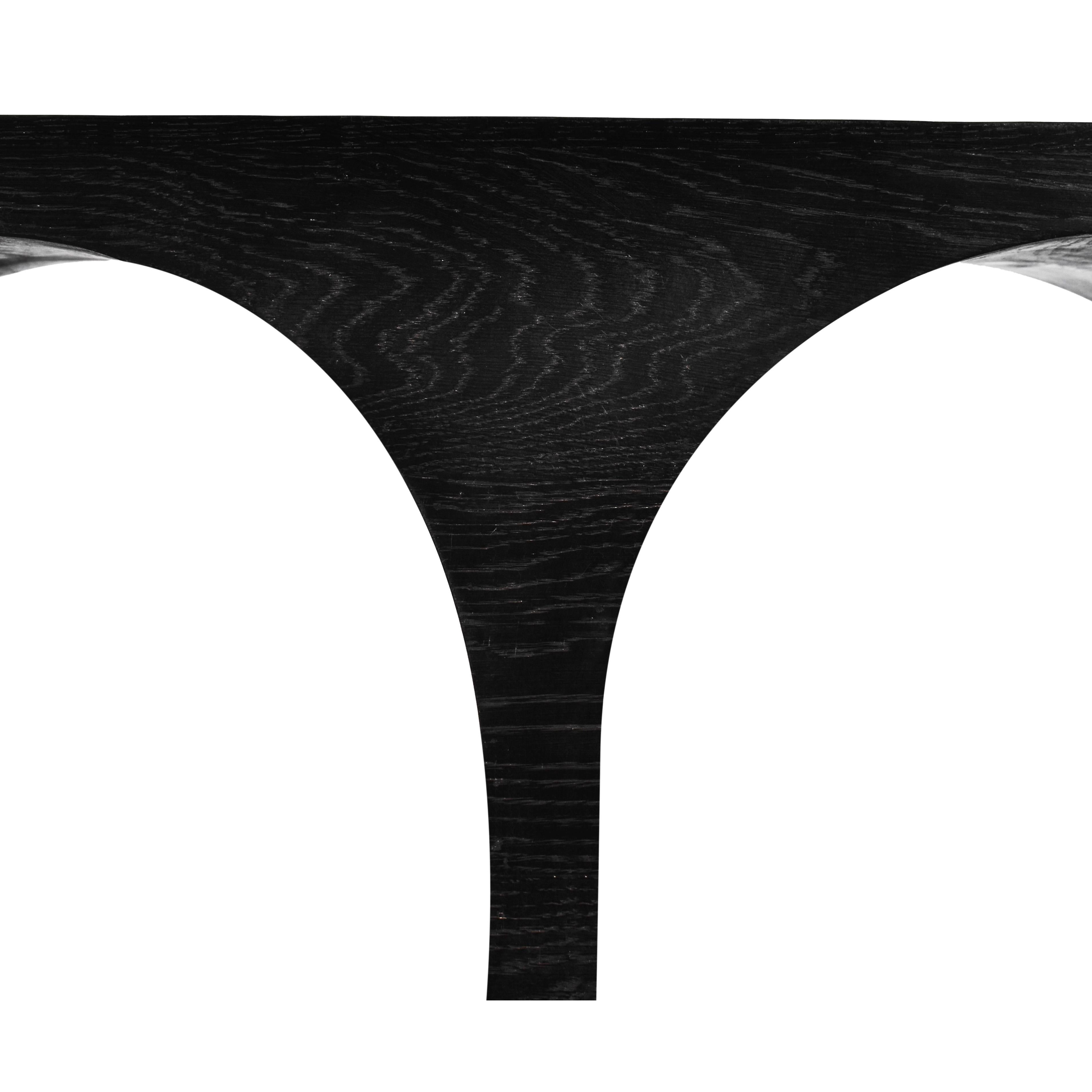 Meridian June Black Oak Console Table