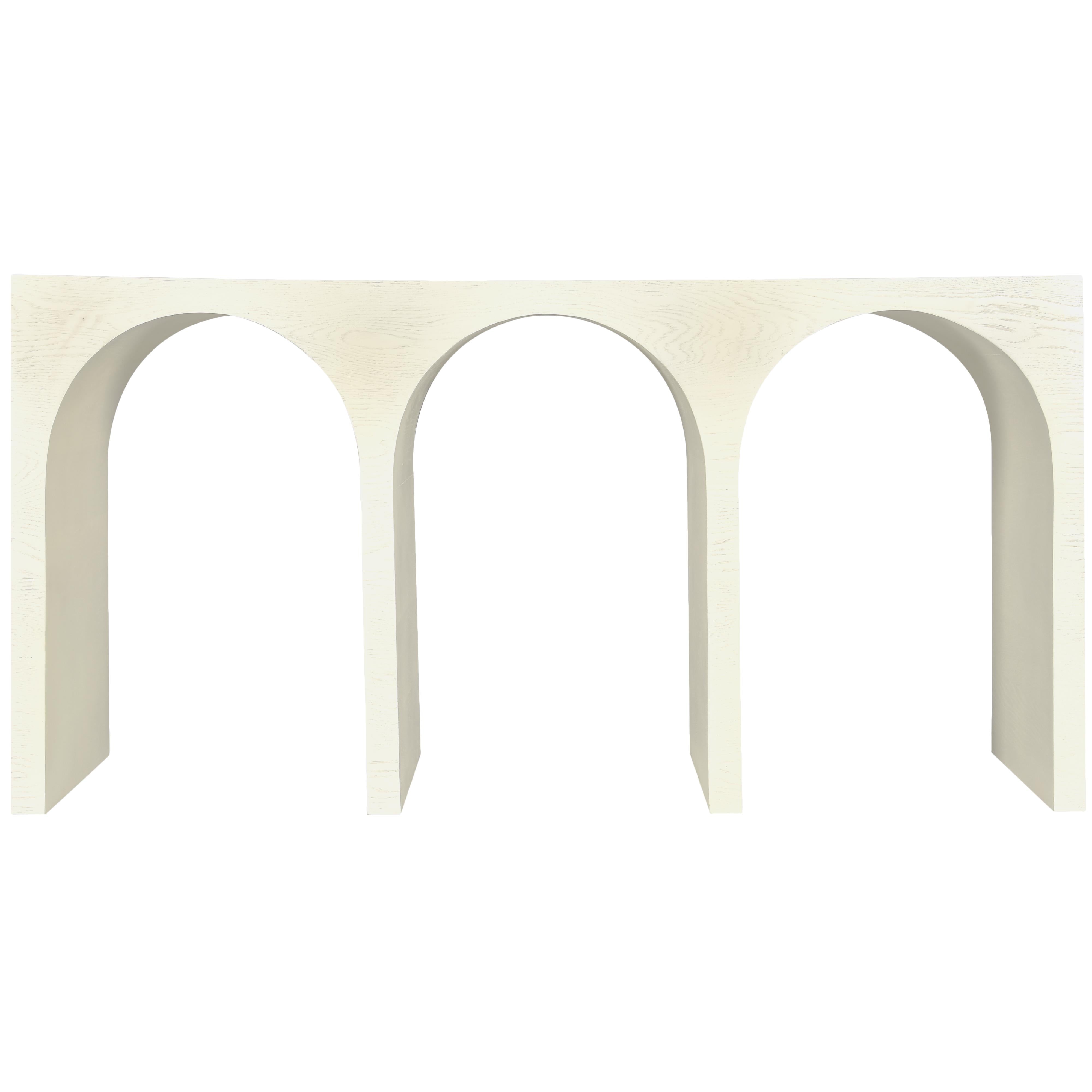 Meridian June Cream Oak Console Table