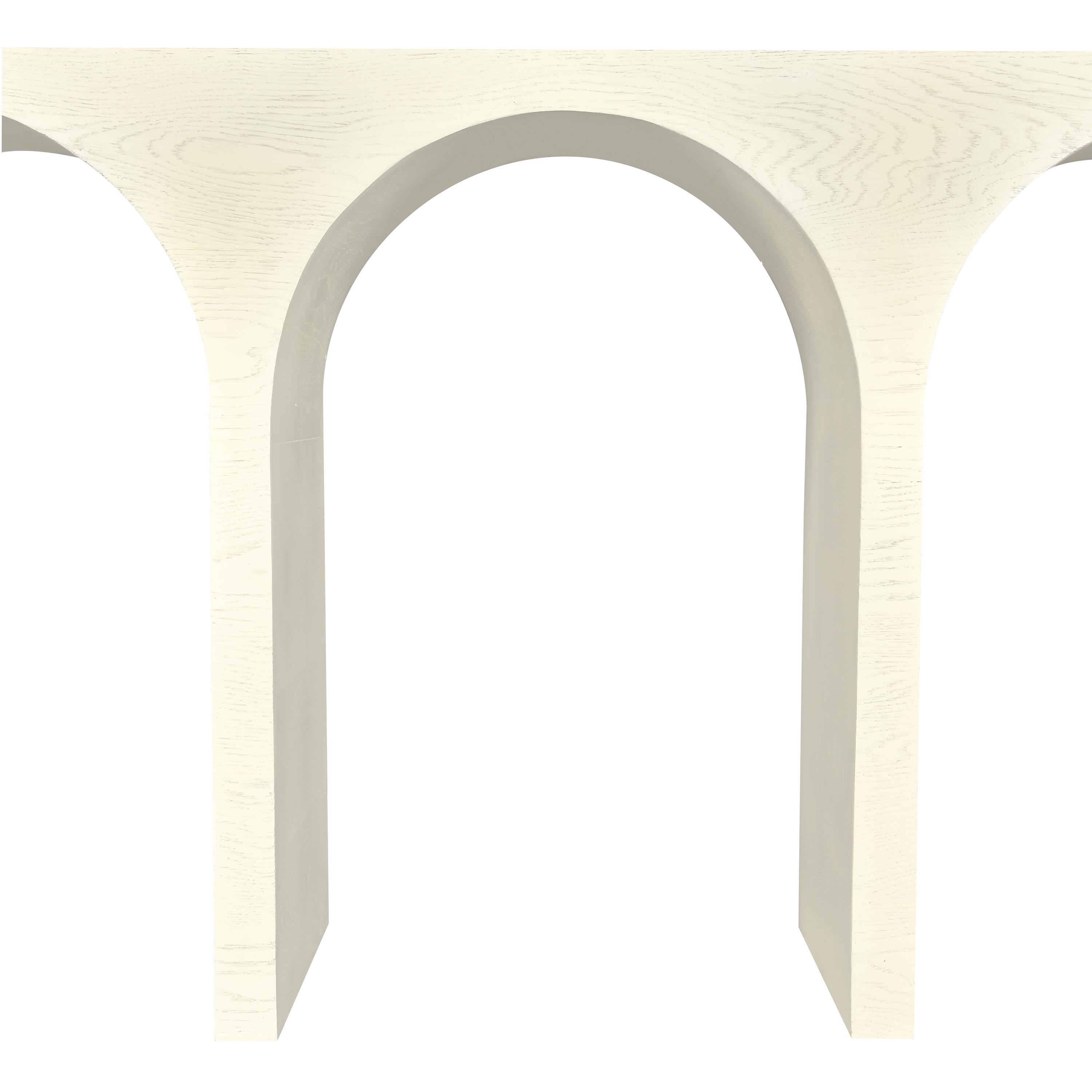 Meridian June Cream Oak Console Table
