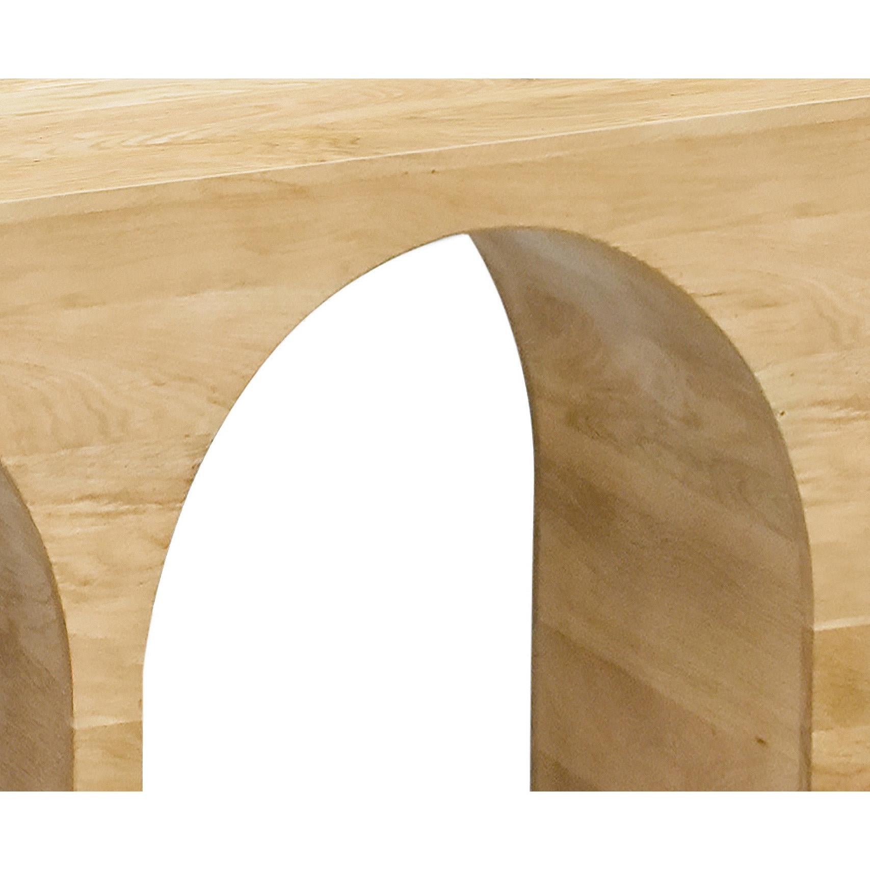 Meridian June White Oak Console Table