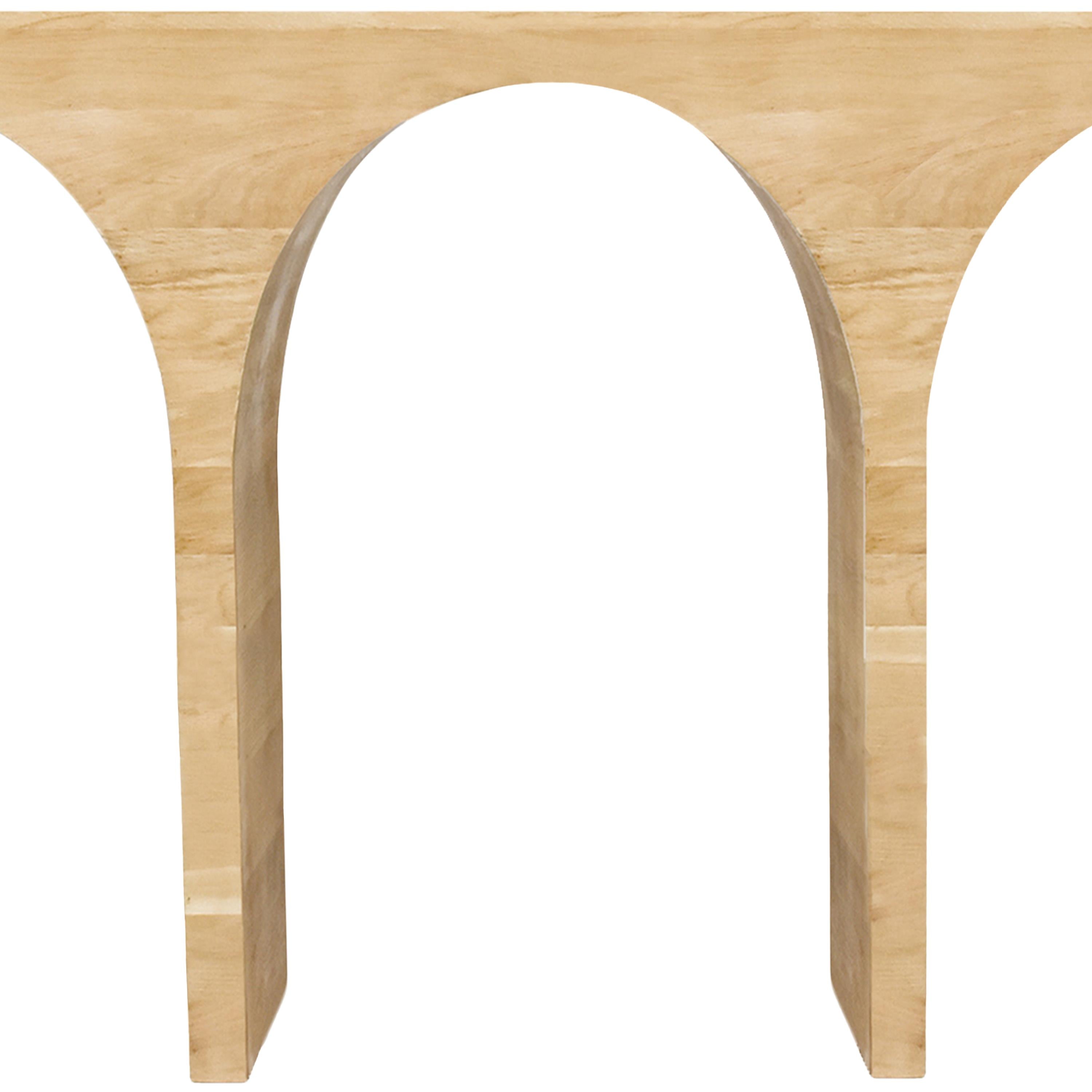 Meridian June White Oak Console Table