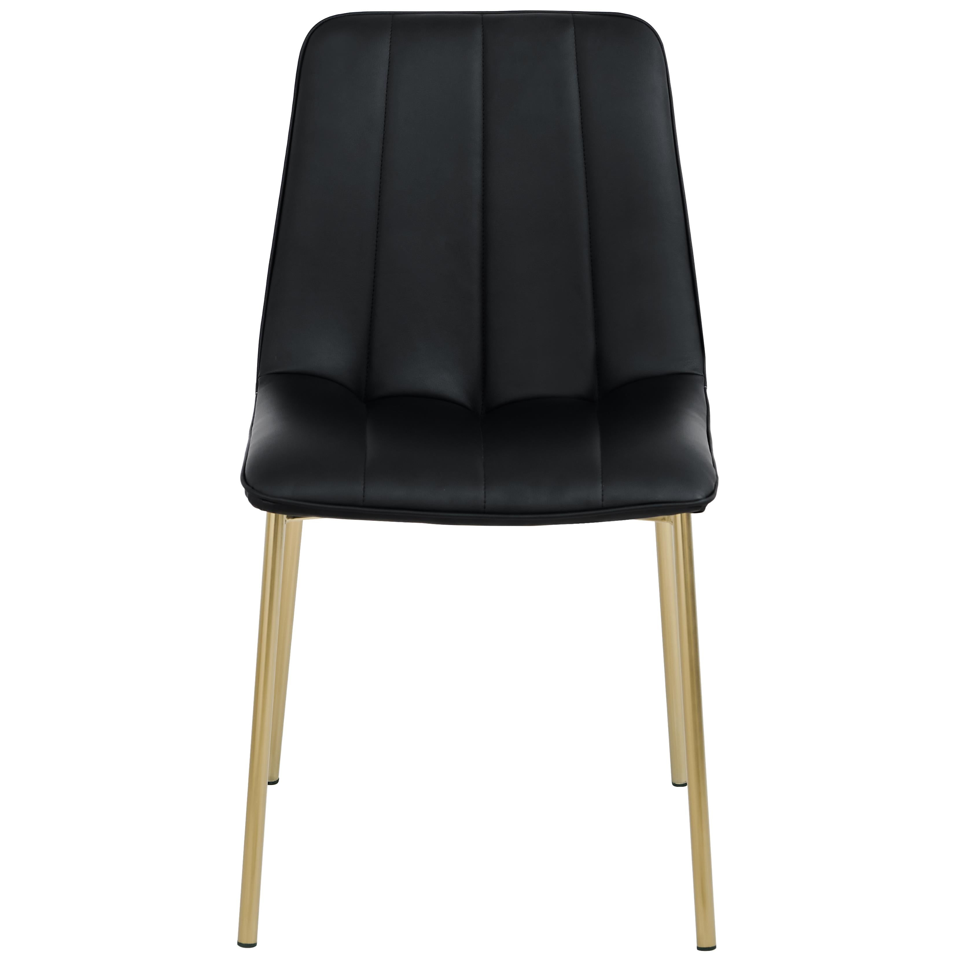 Meridian Isla Black Vegan Leather Dining Chair