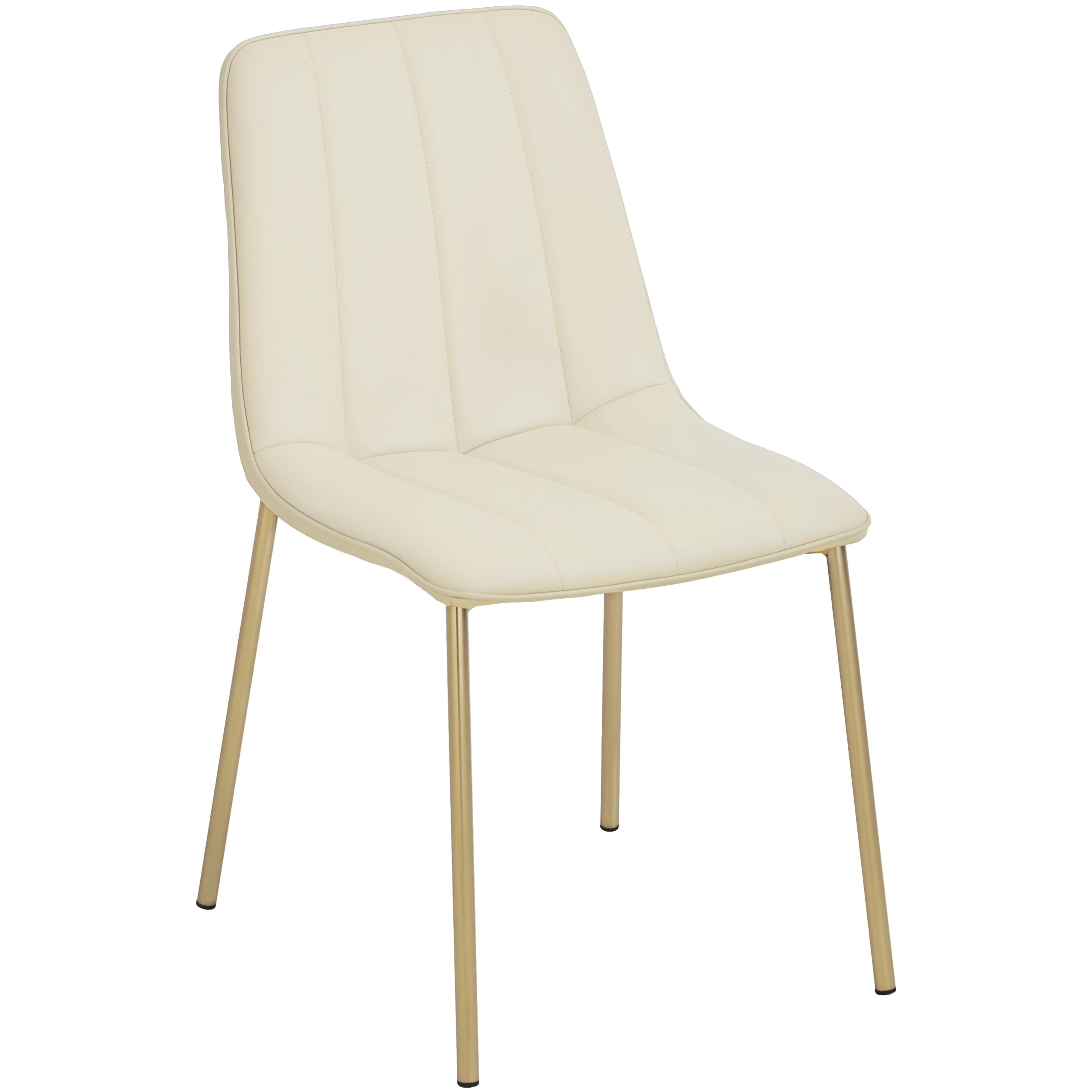 Meridian Isla Cream Vegan Leather Dining Chair