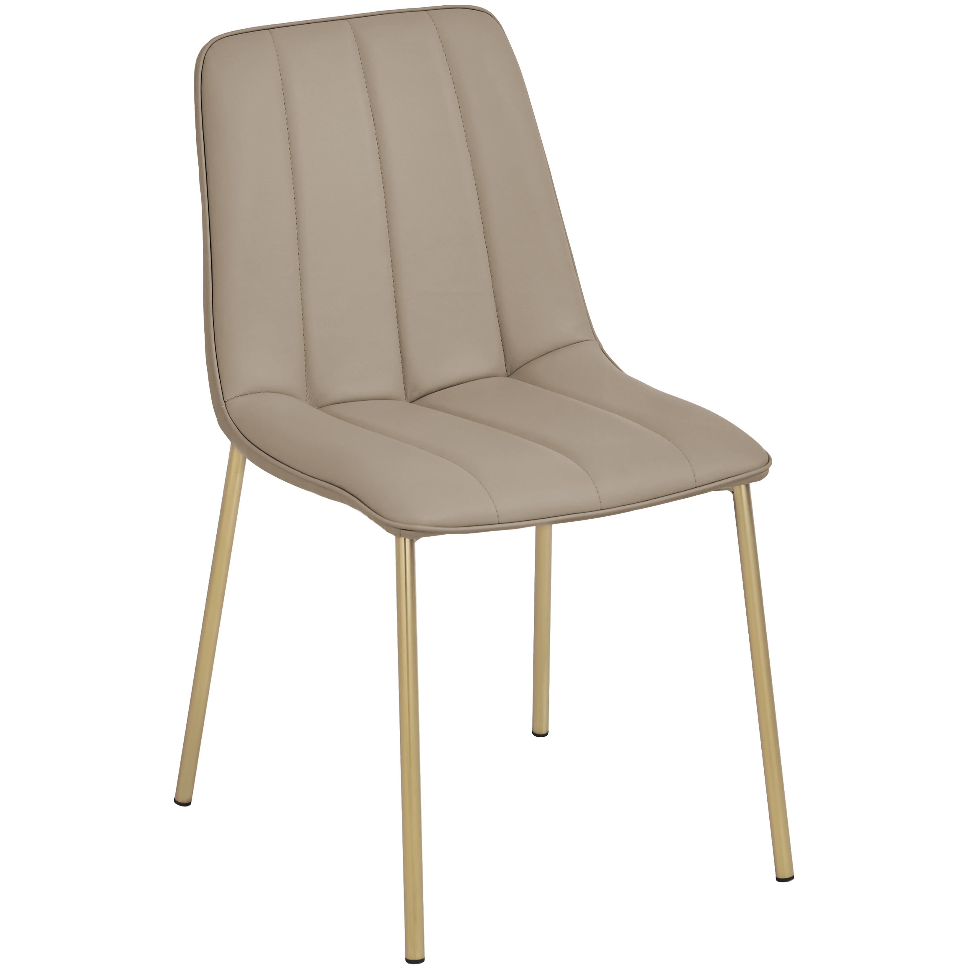 Meridian Isla Taupe Vegan Leather Dining Chair