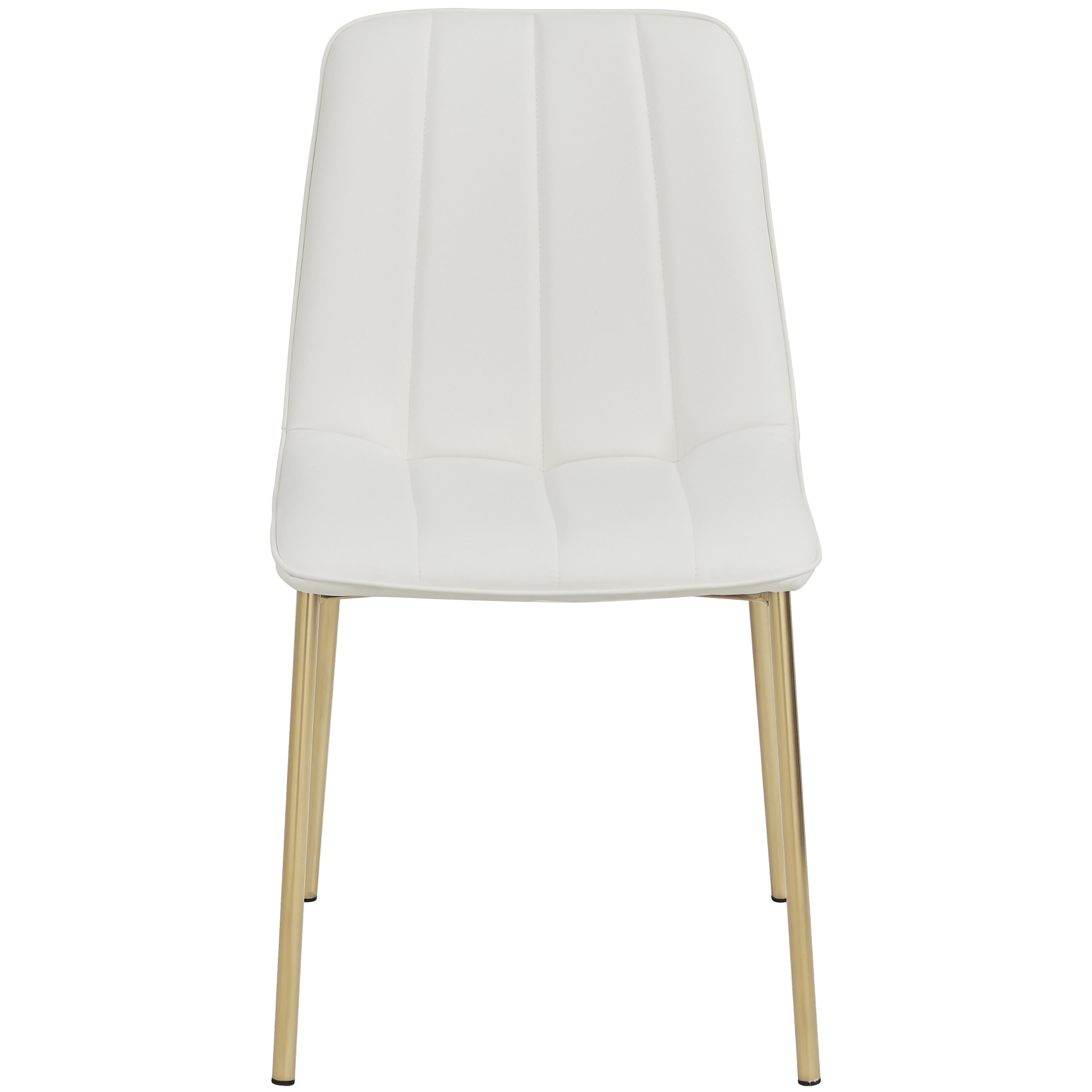 Meridian Isla White Vegan Leather Dining Chair