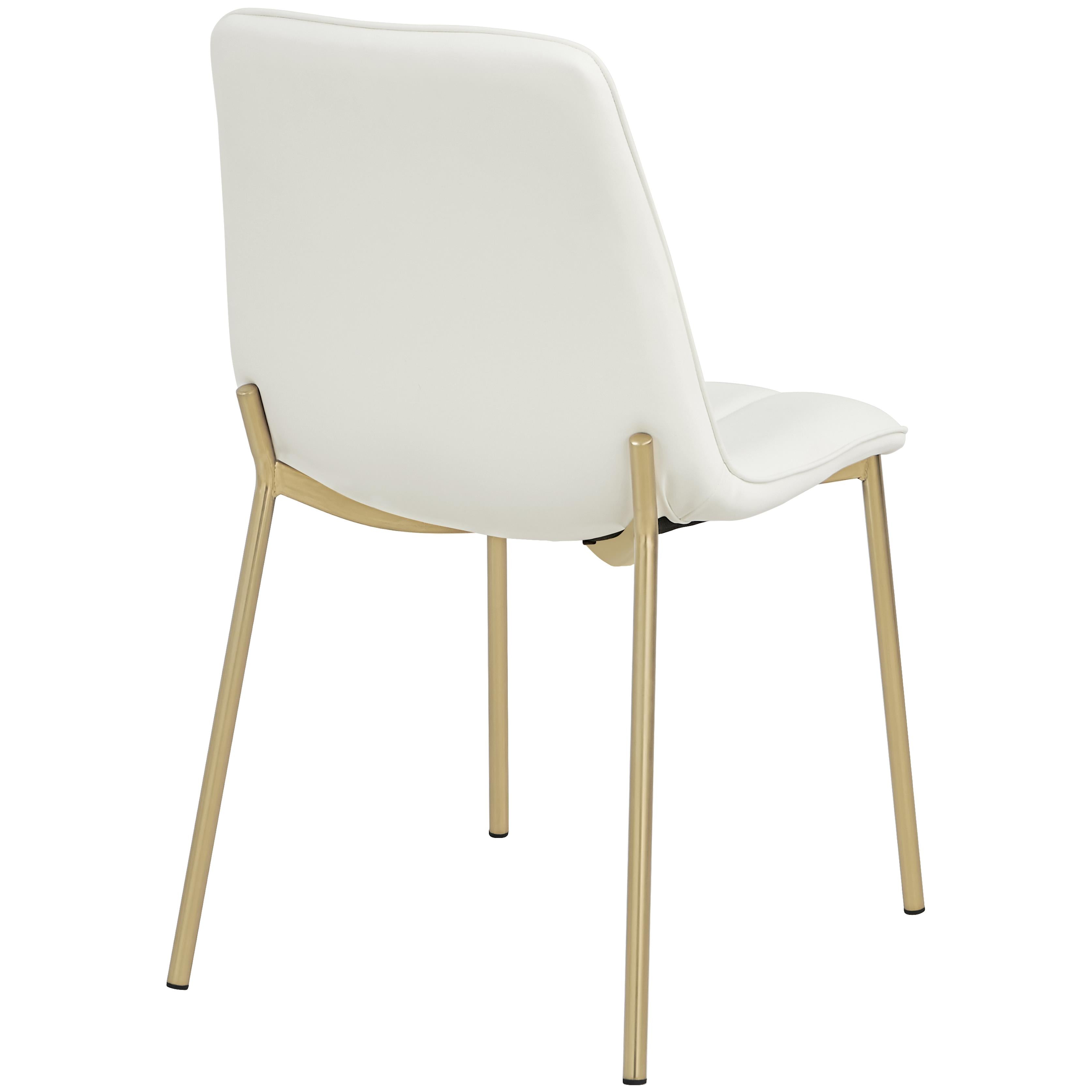 Meridian Isla White Vegan Leather Dining Chair