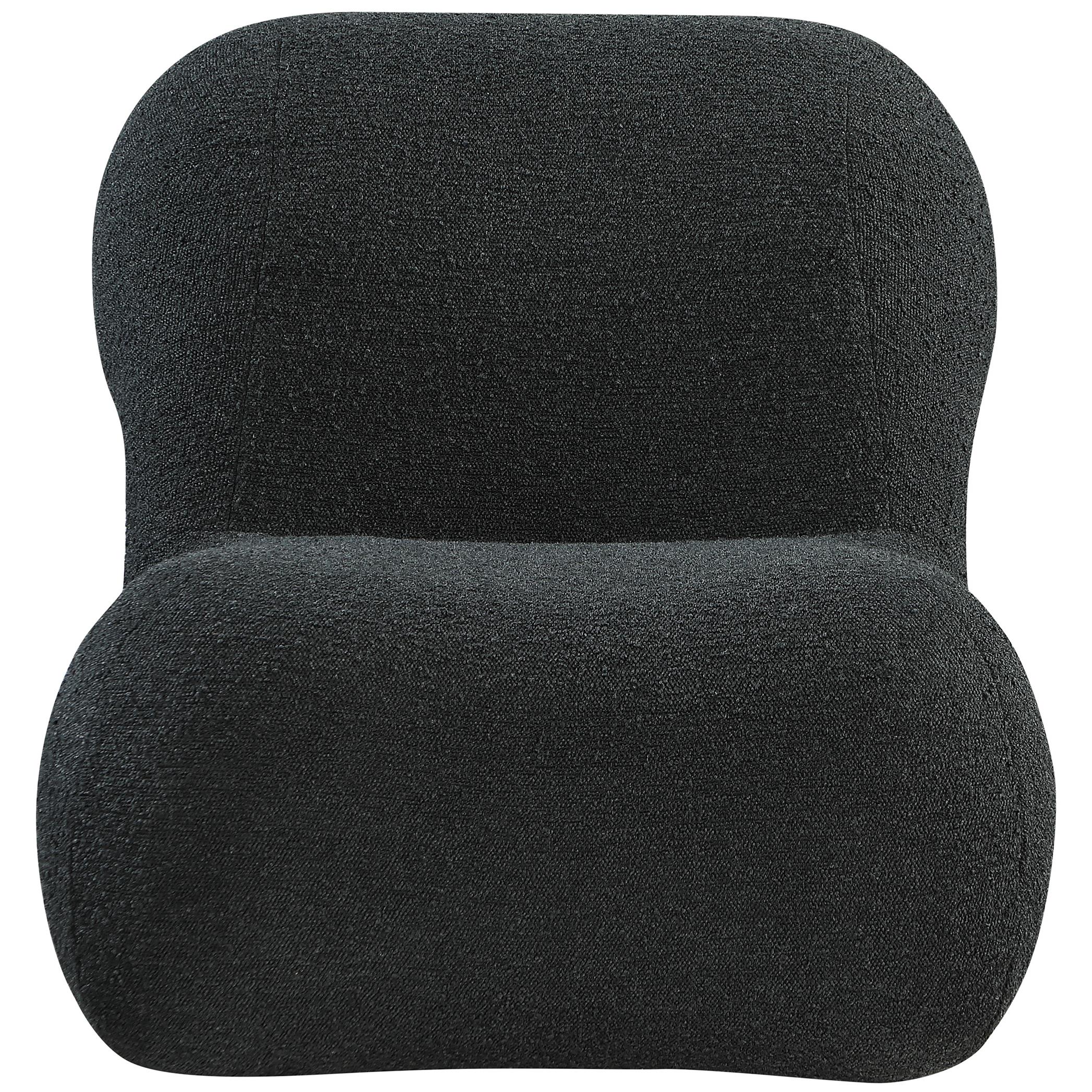 Meridian Quadra Black Fabric Accent Chair