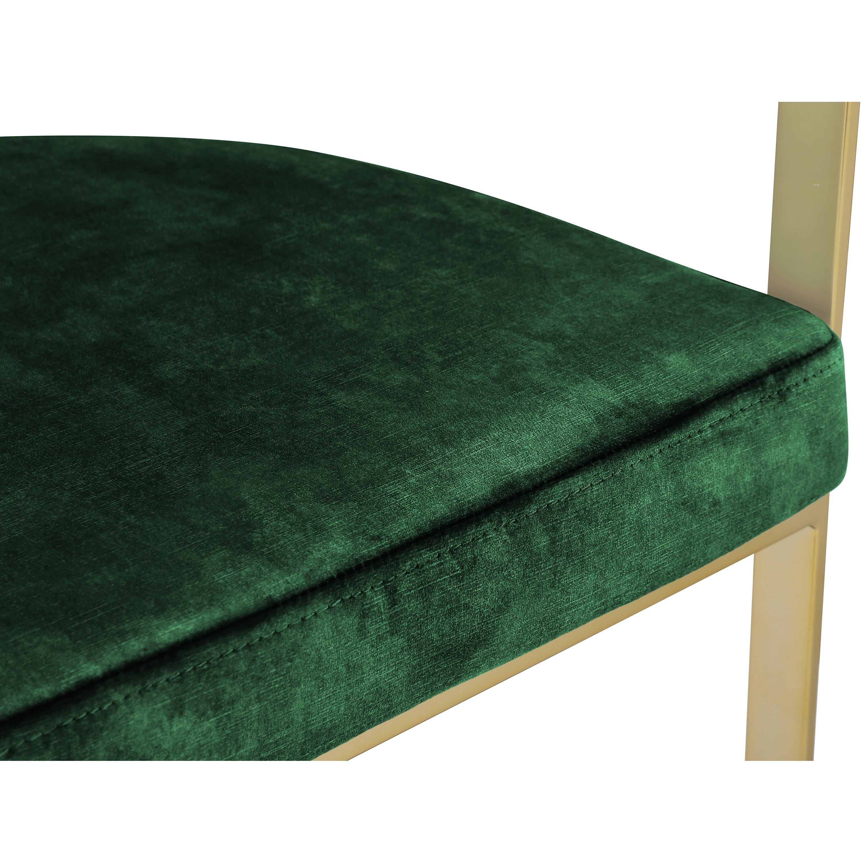 Meridian Marcello Green Velvet Dining Chair