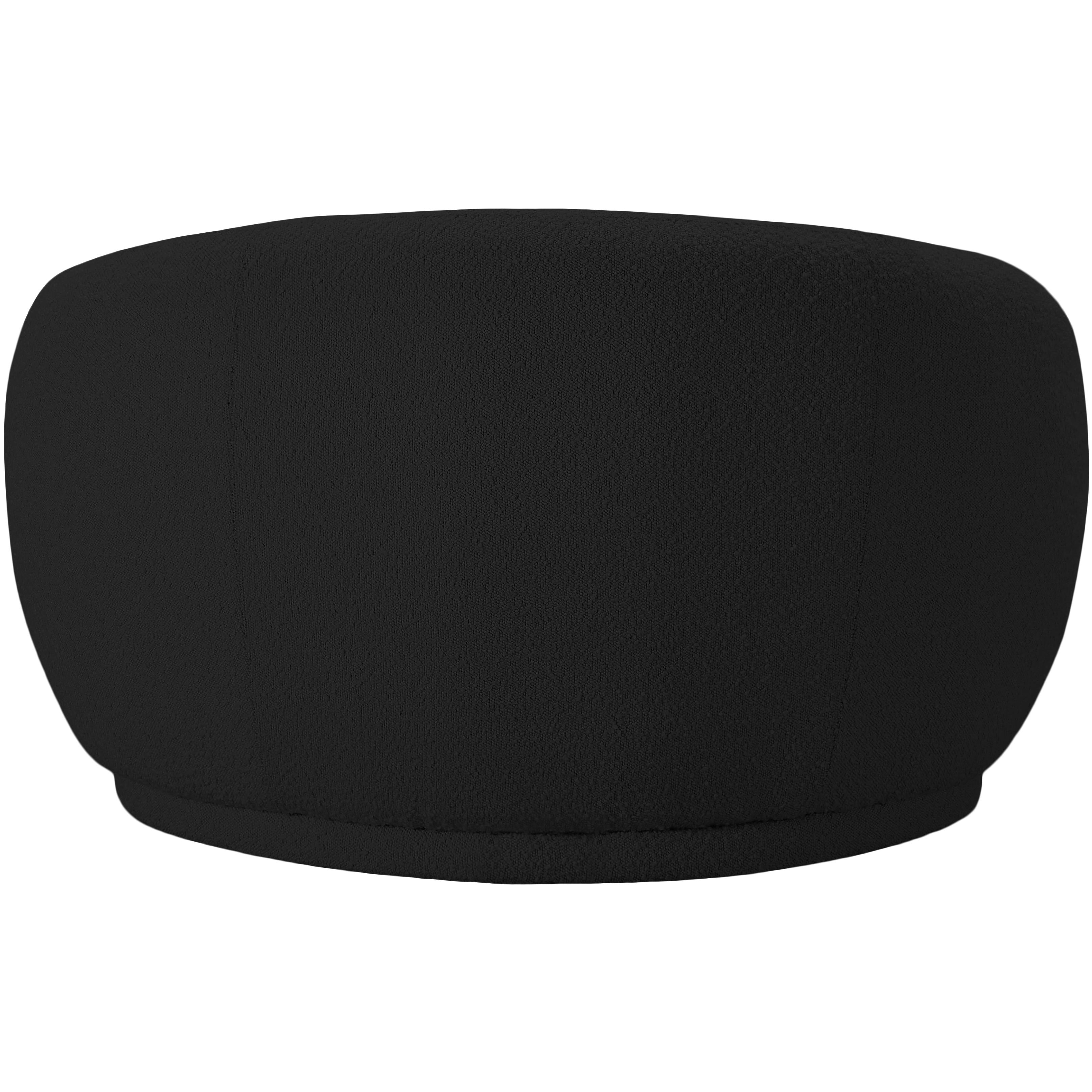 Meridian Hyde Black Boucle Fabric Chair