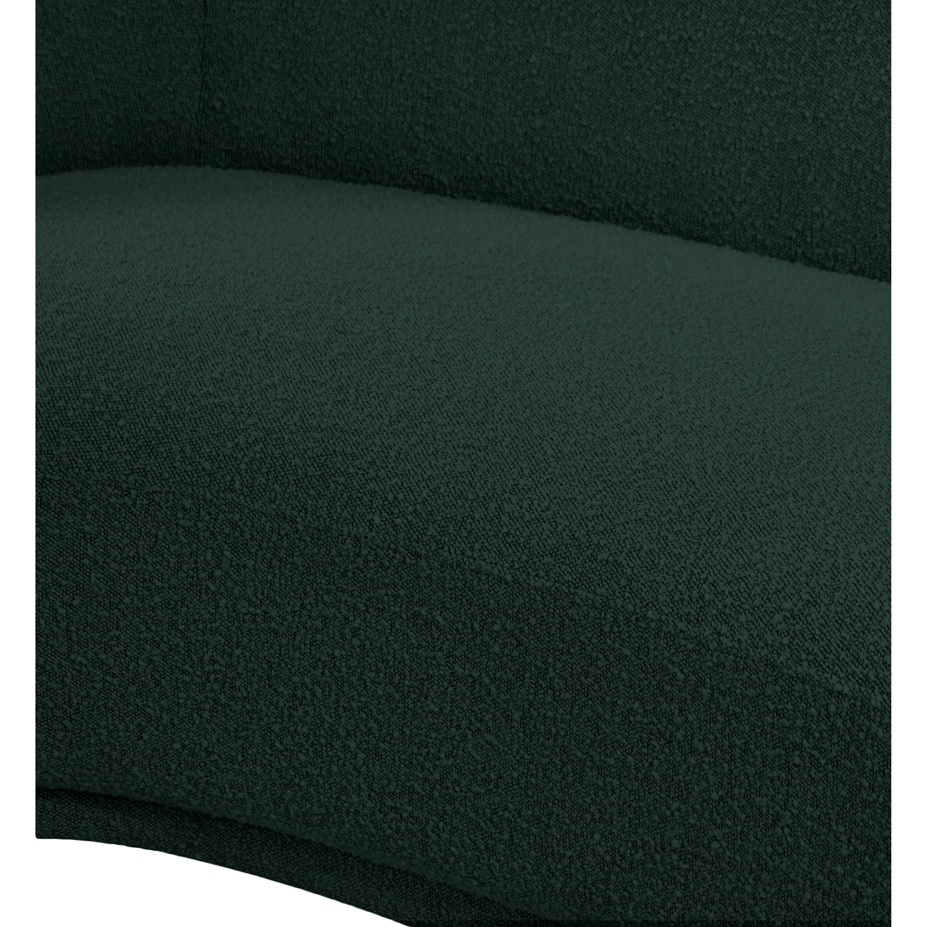 Meridian Hyde Green Boucle Fabric Chair
