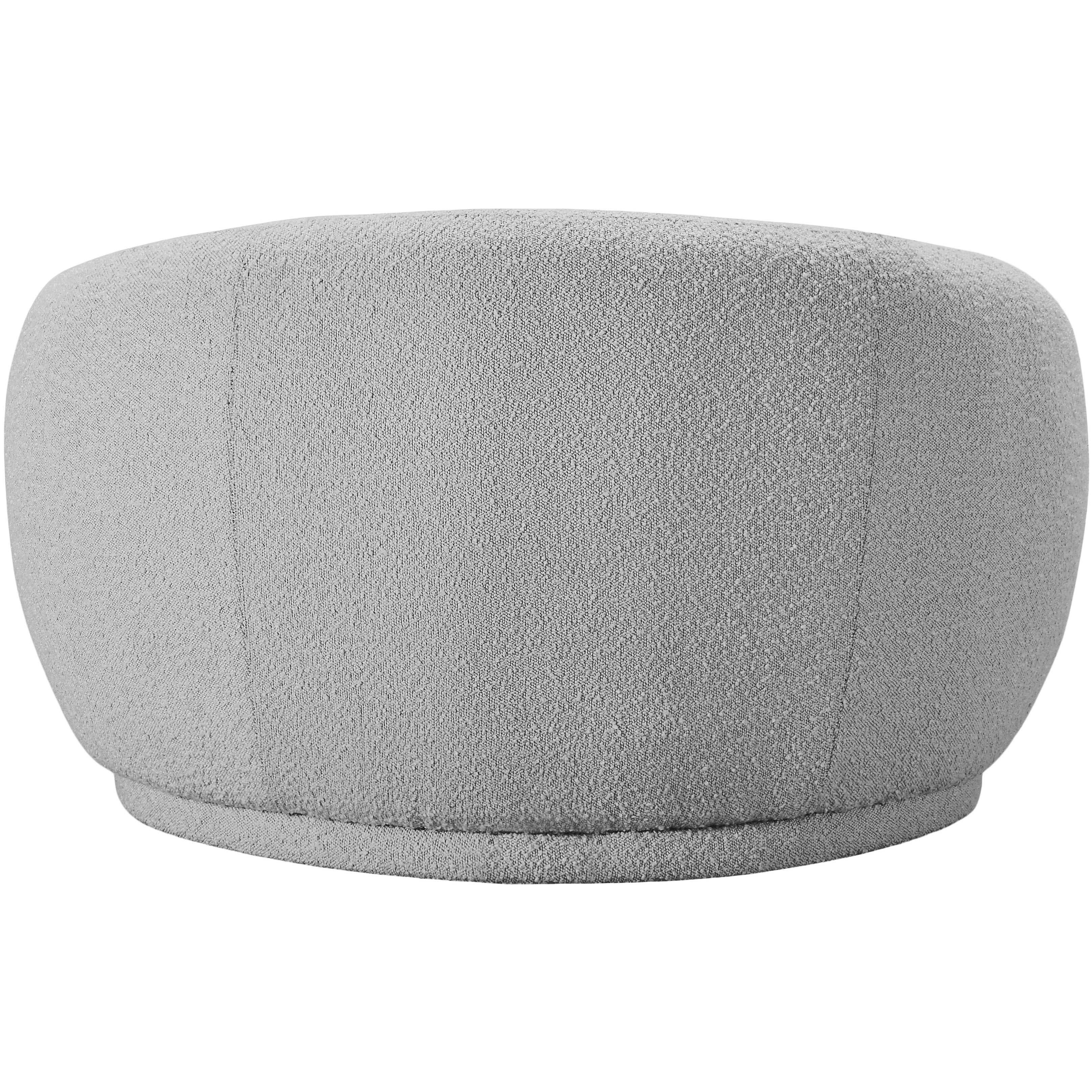 Meridian Hyde Grey Boucle Fabric Chair