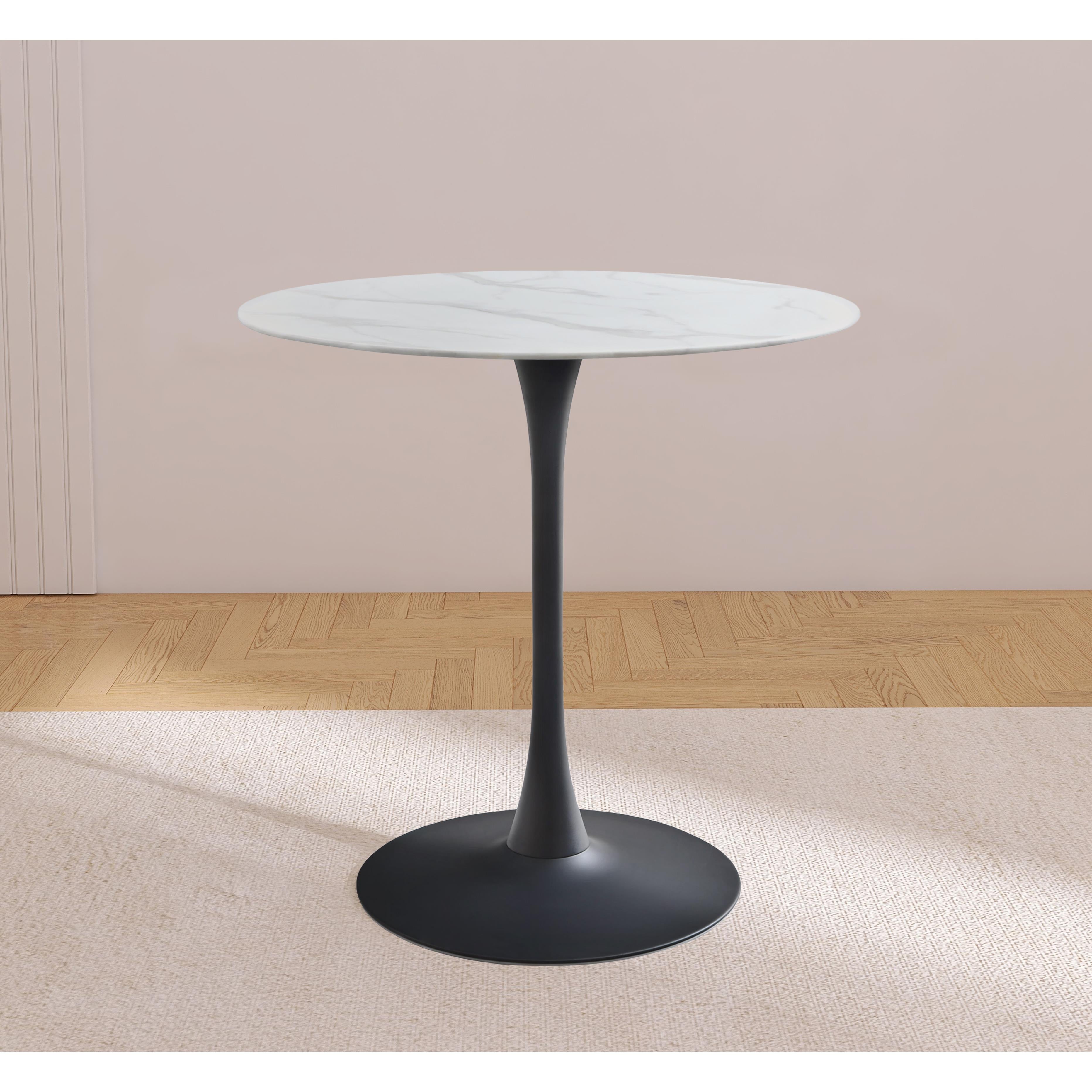 Meridian Holly Matte Black Counter Height Table (3 Boxes)