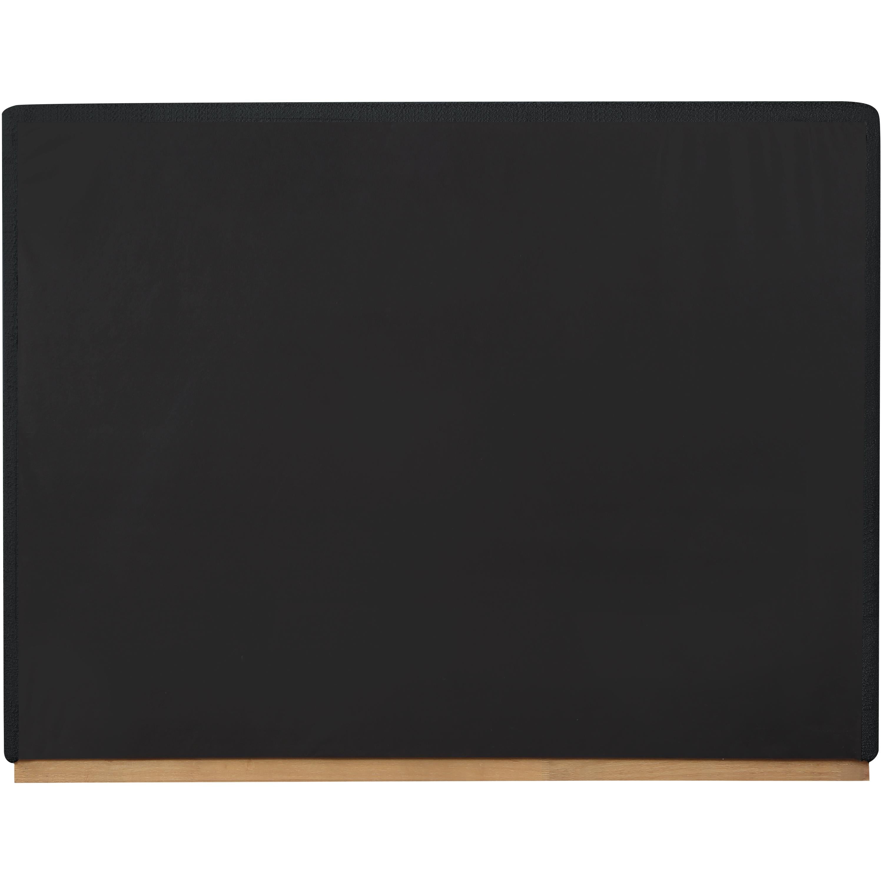 Meridian Monaco Black Boucle Fabric Full Bed