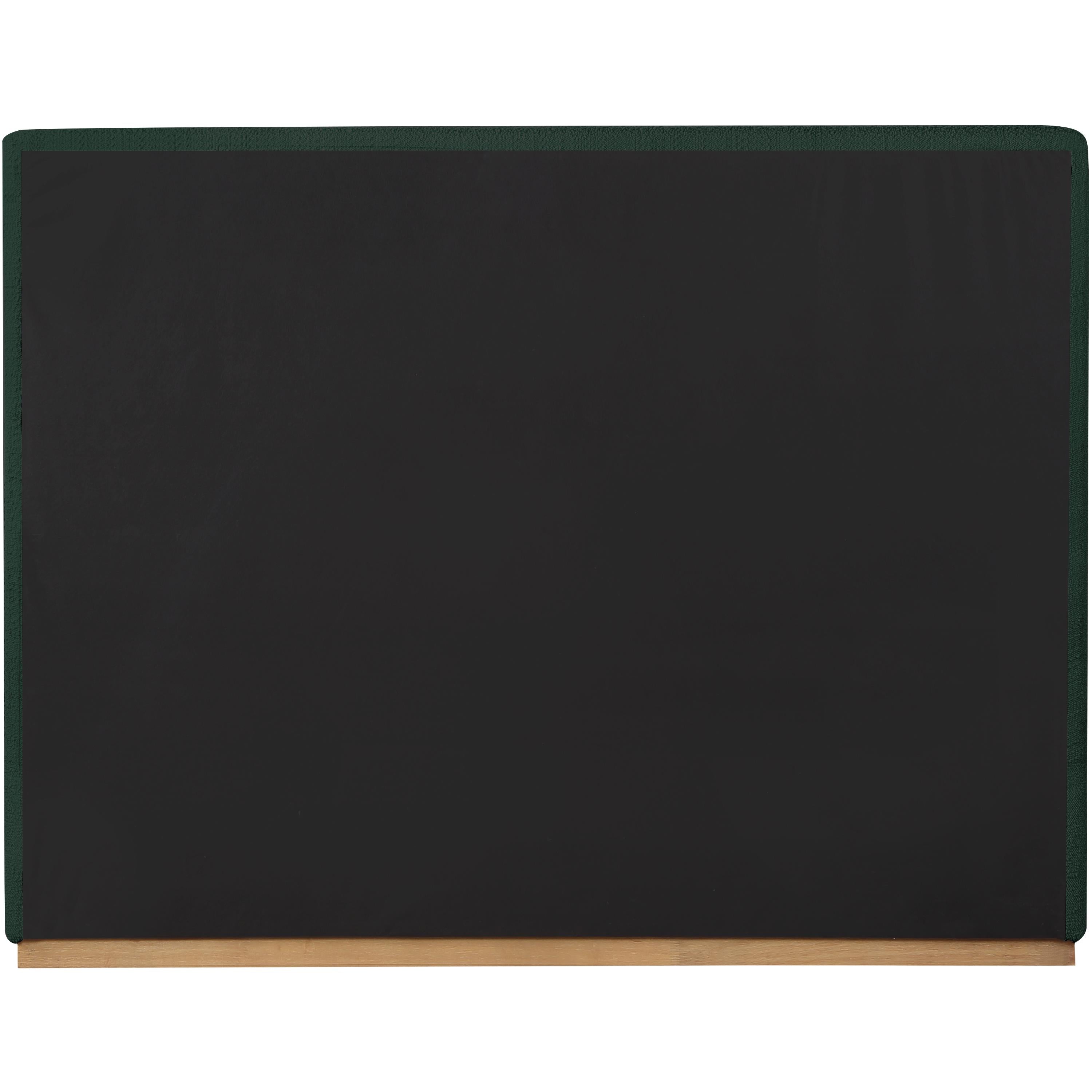 Meridian Monaco Green Boucle Fabric Full Bed