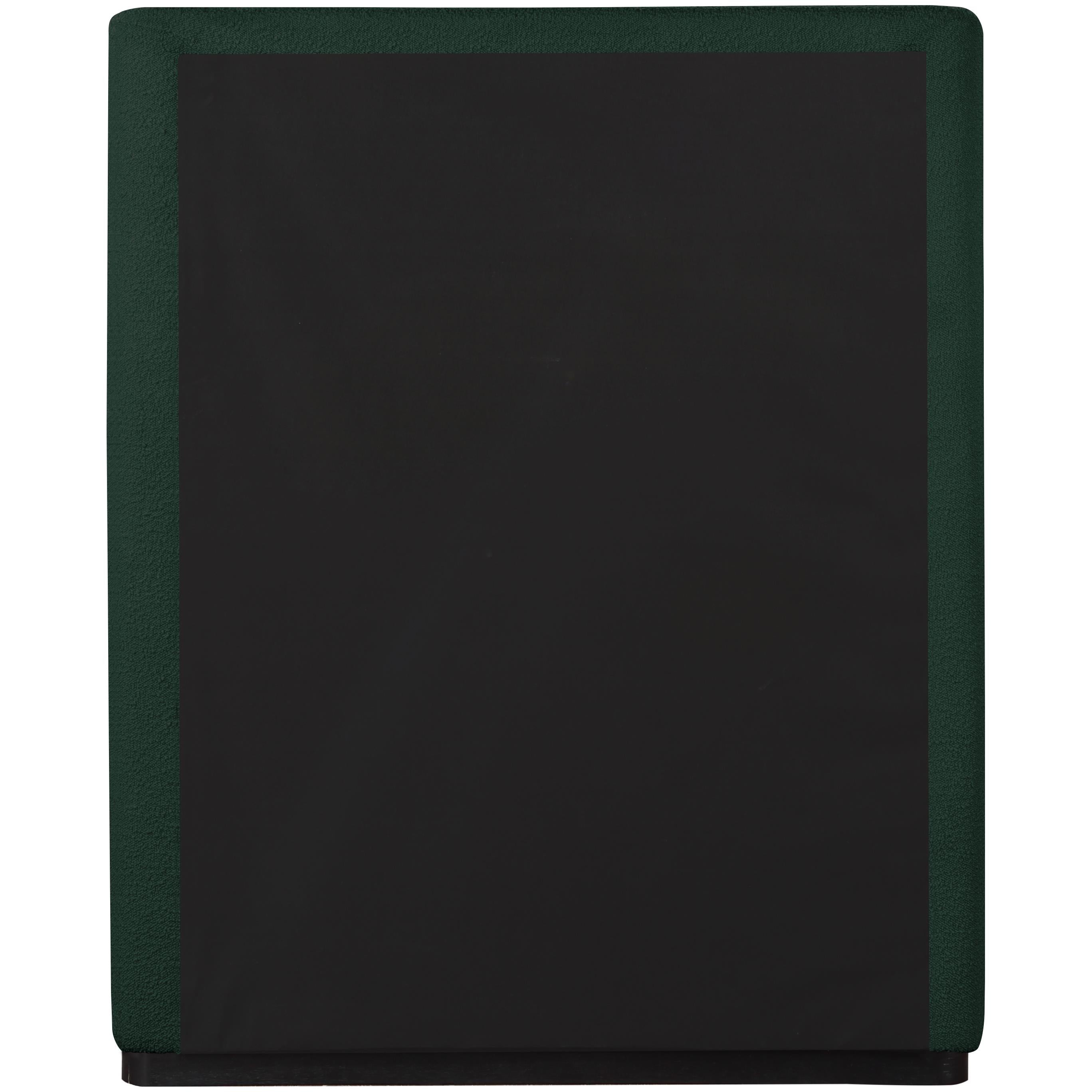 Meridian Oliver Green Boucle Fabric Twin Bed (3 Boxes)