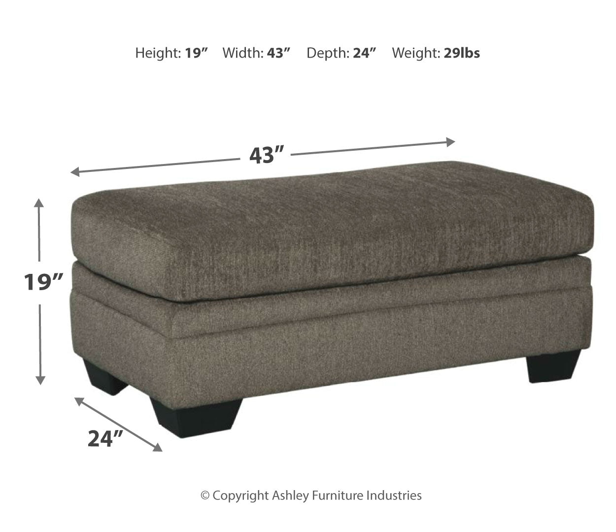 Dorsten Chair and Ottoman