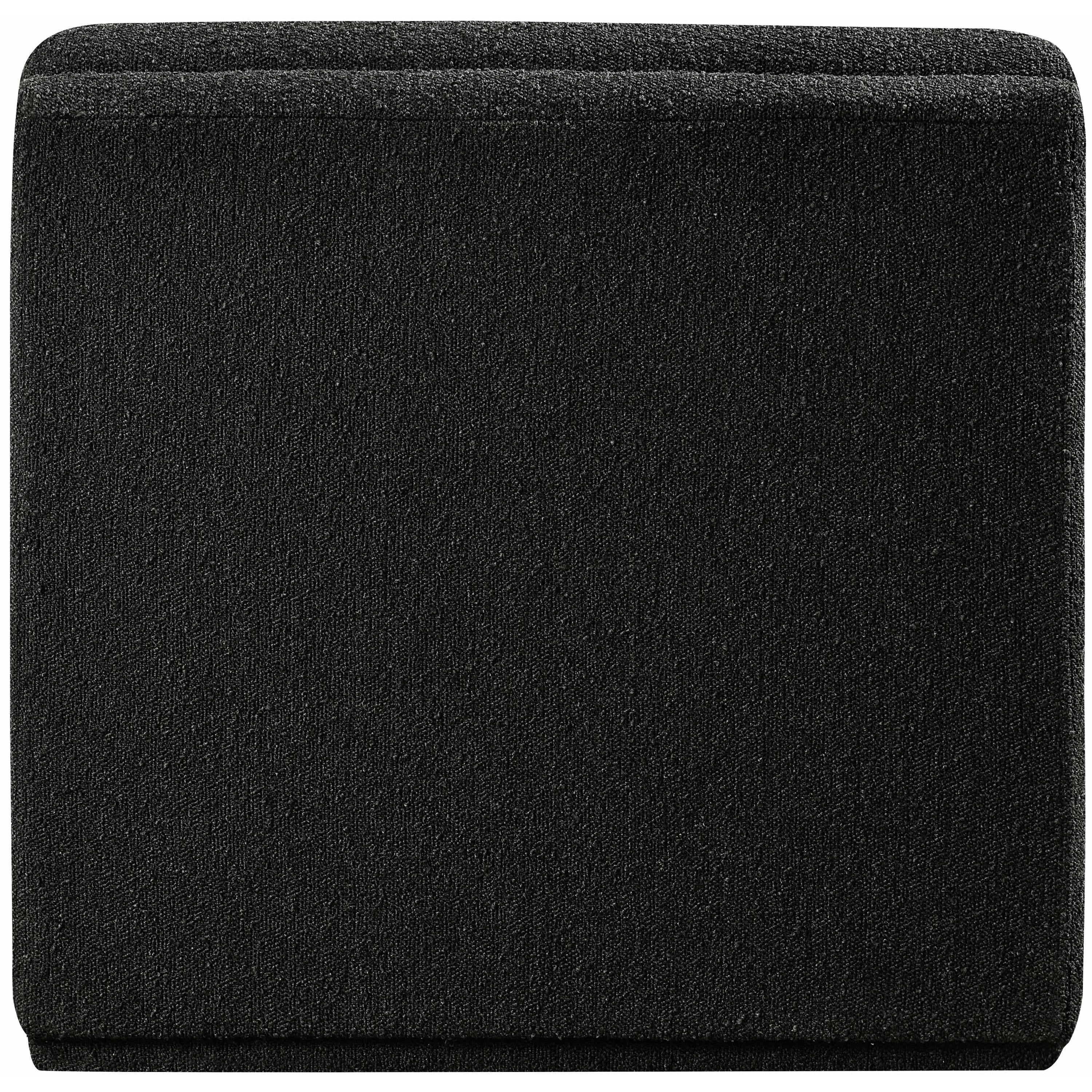 Meridian Ollie Black Boucle Fabric Armless
