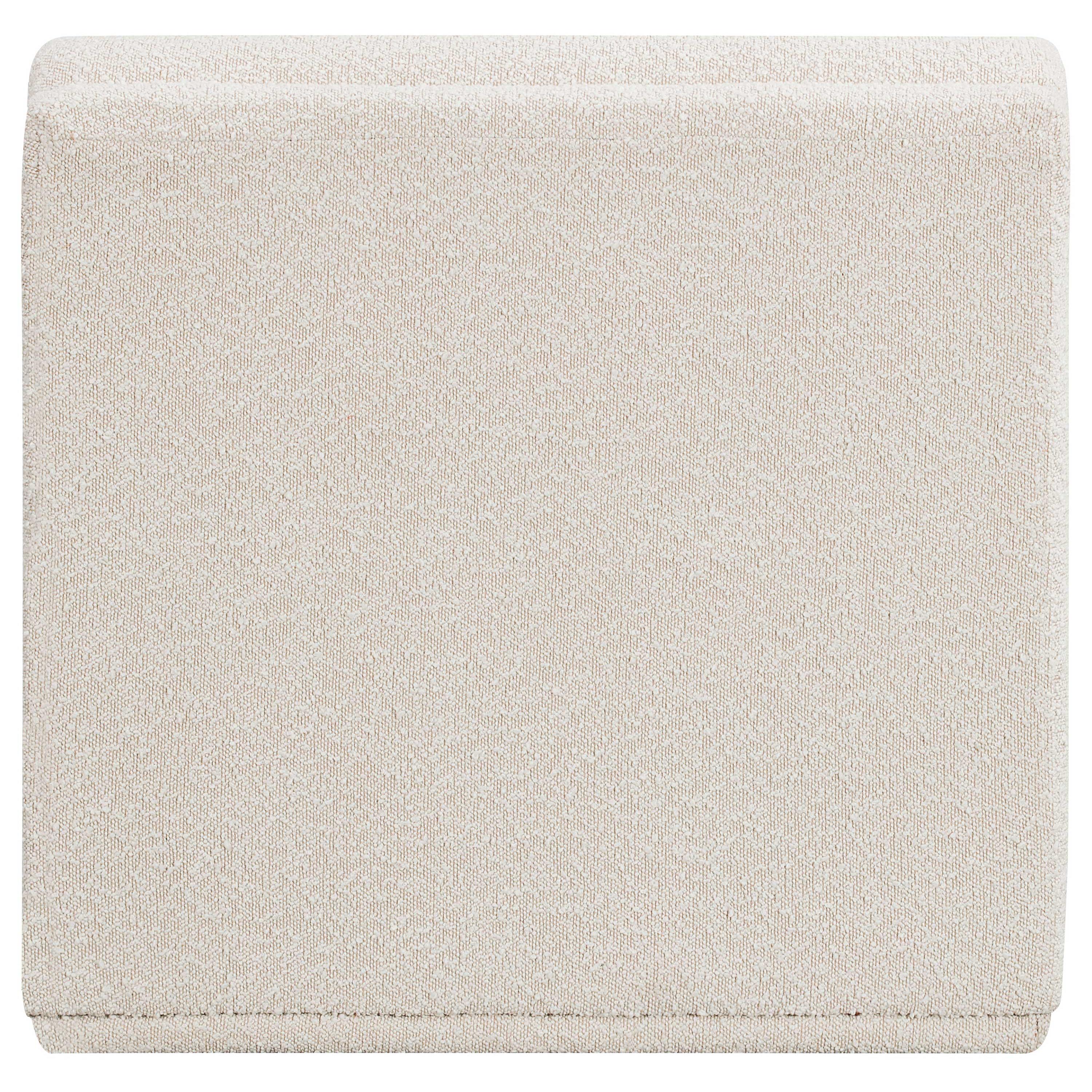 Meridian Ollie Cream Boucle Fabric Armless