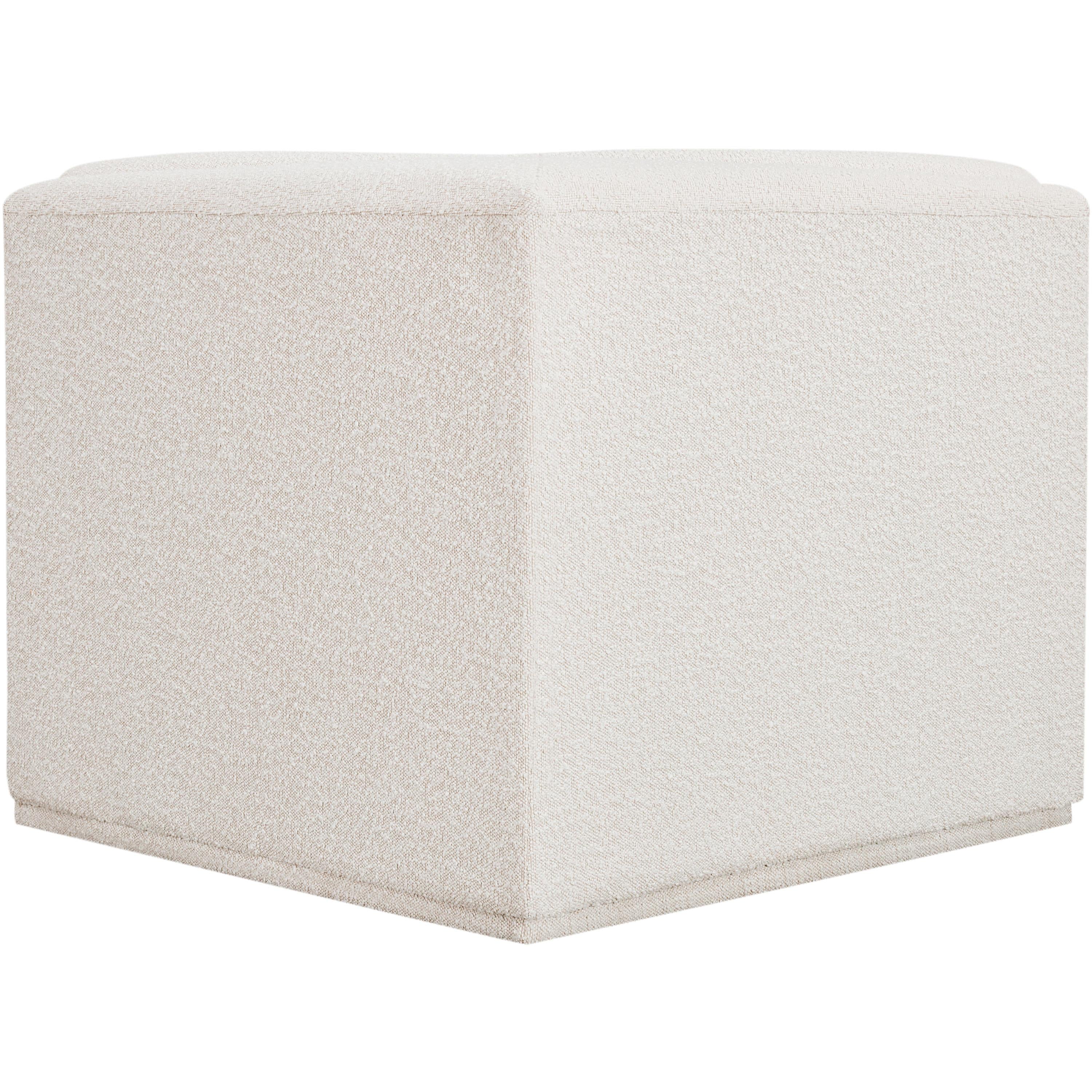 Meridian Ollie Cream Boucle Fabric Corner