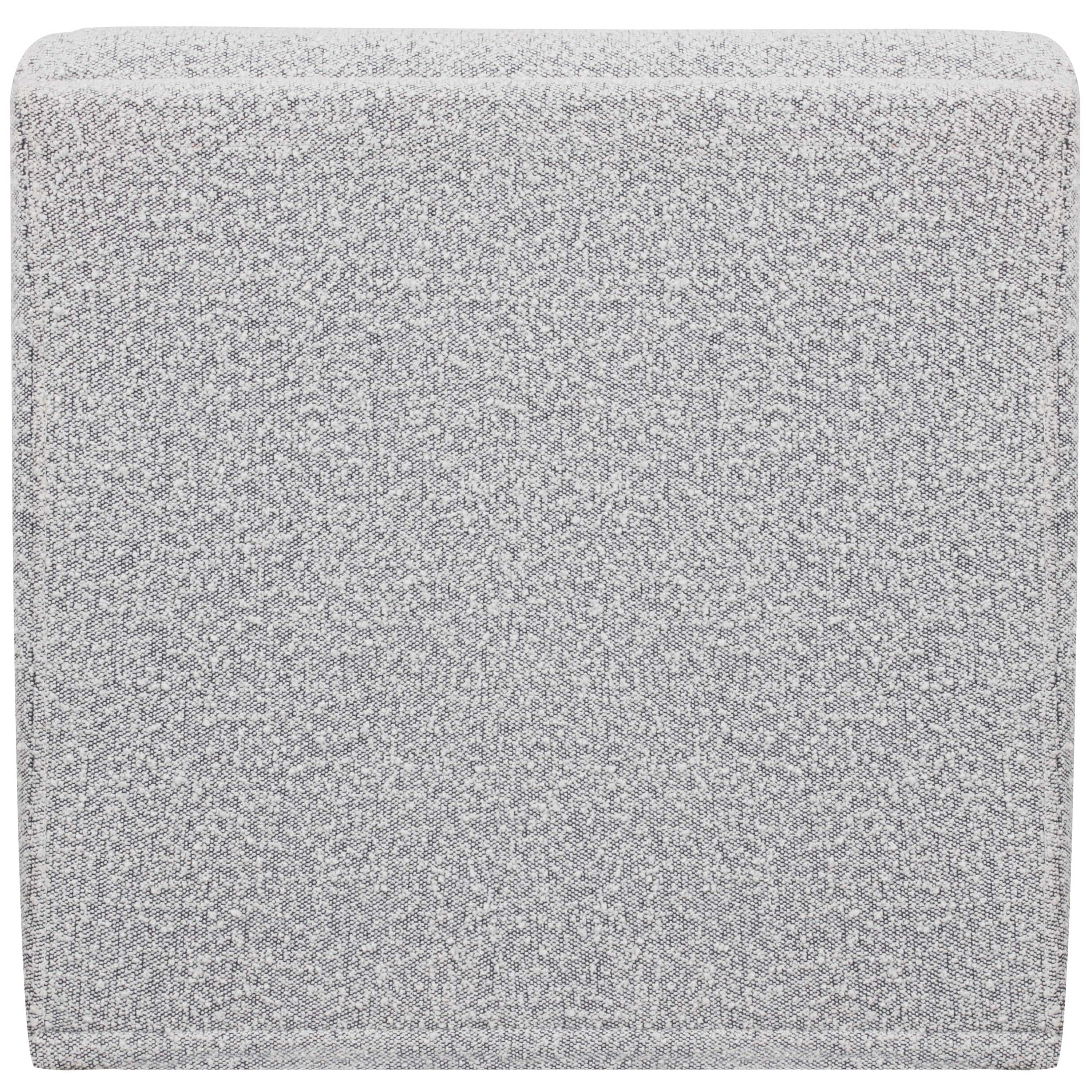 Meridian Ollie Grey Boucle Fabric Armless