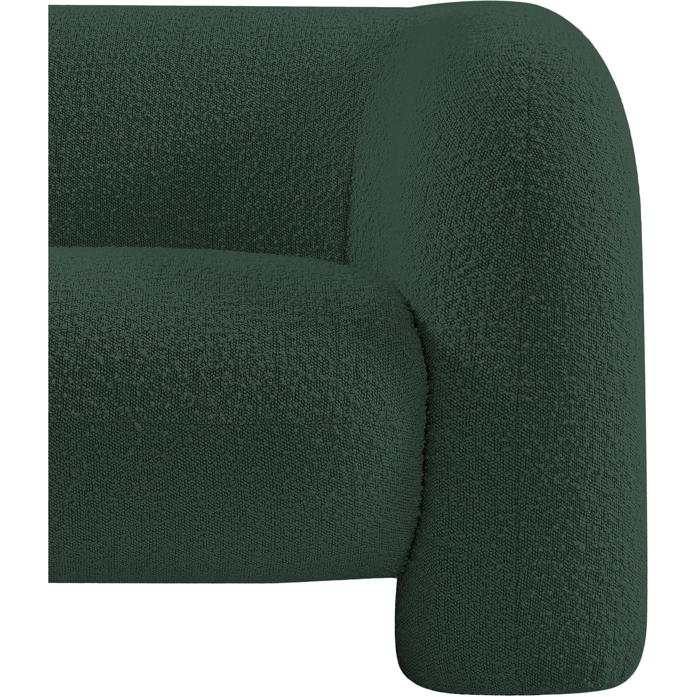 Meridian Emory Green Boucle Fabric Chair