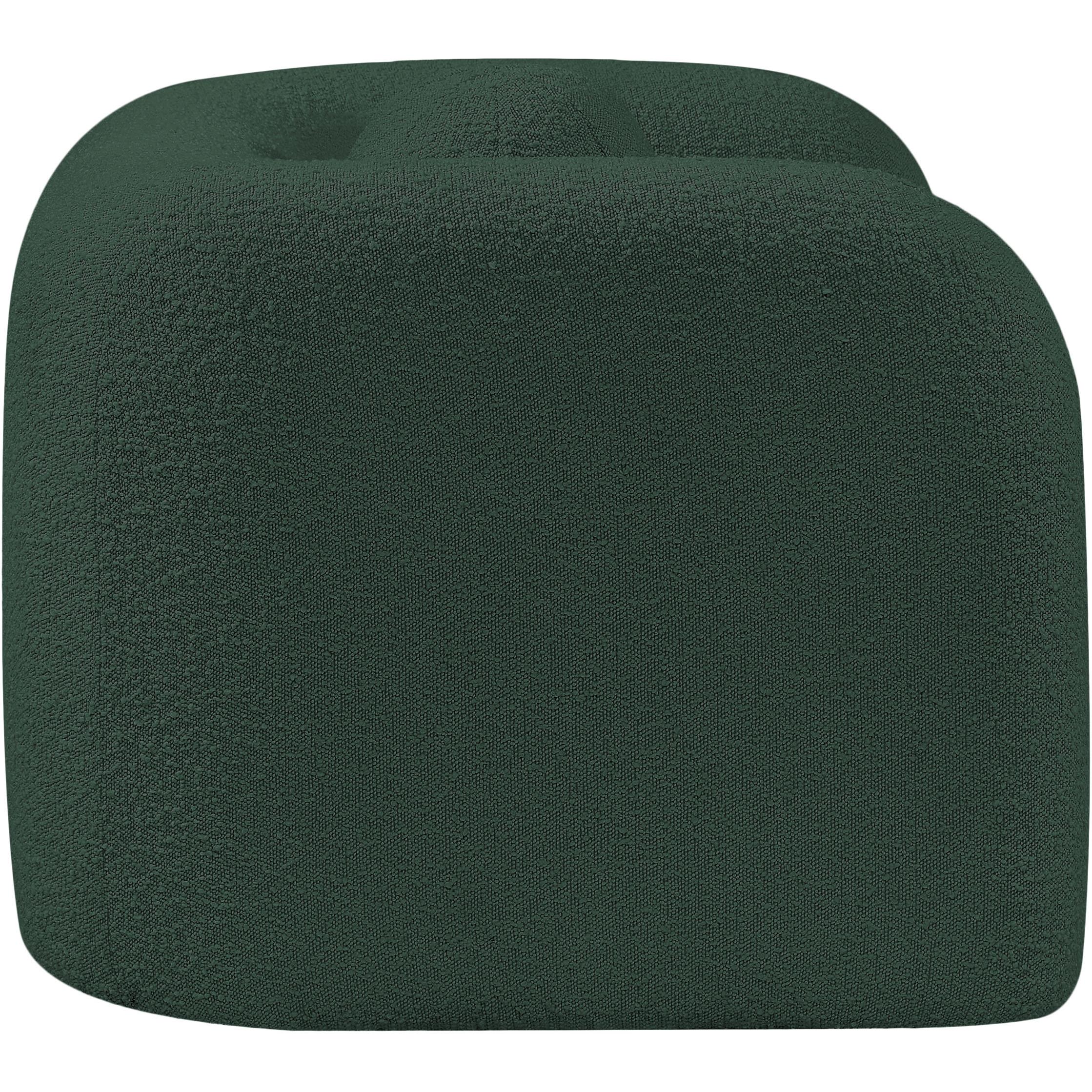 Meridian Emory Green Boucle Fabric Chair
