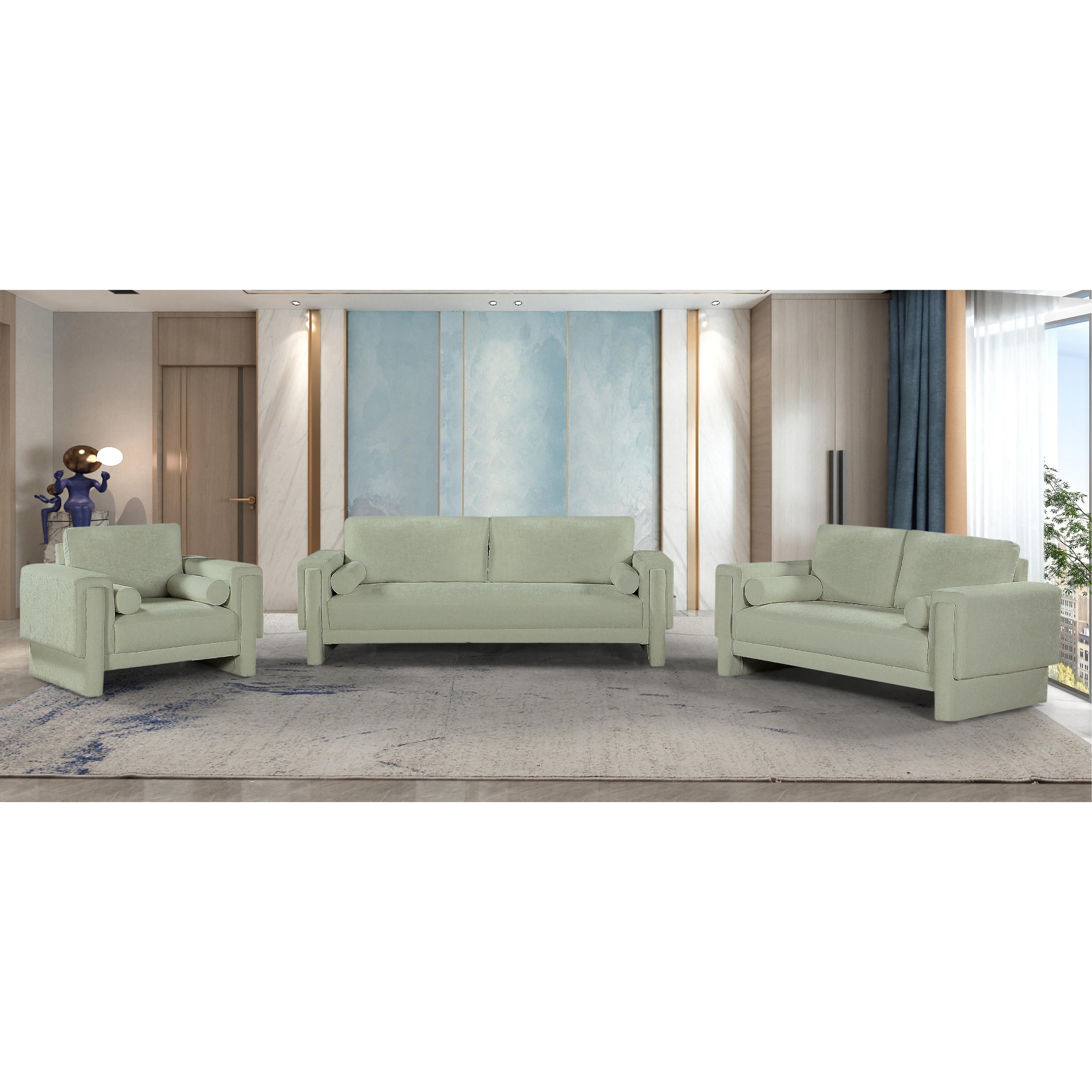 Meridian Madeline Mint Chenille Fabric Chair