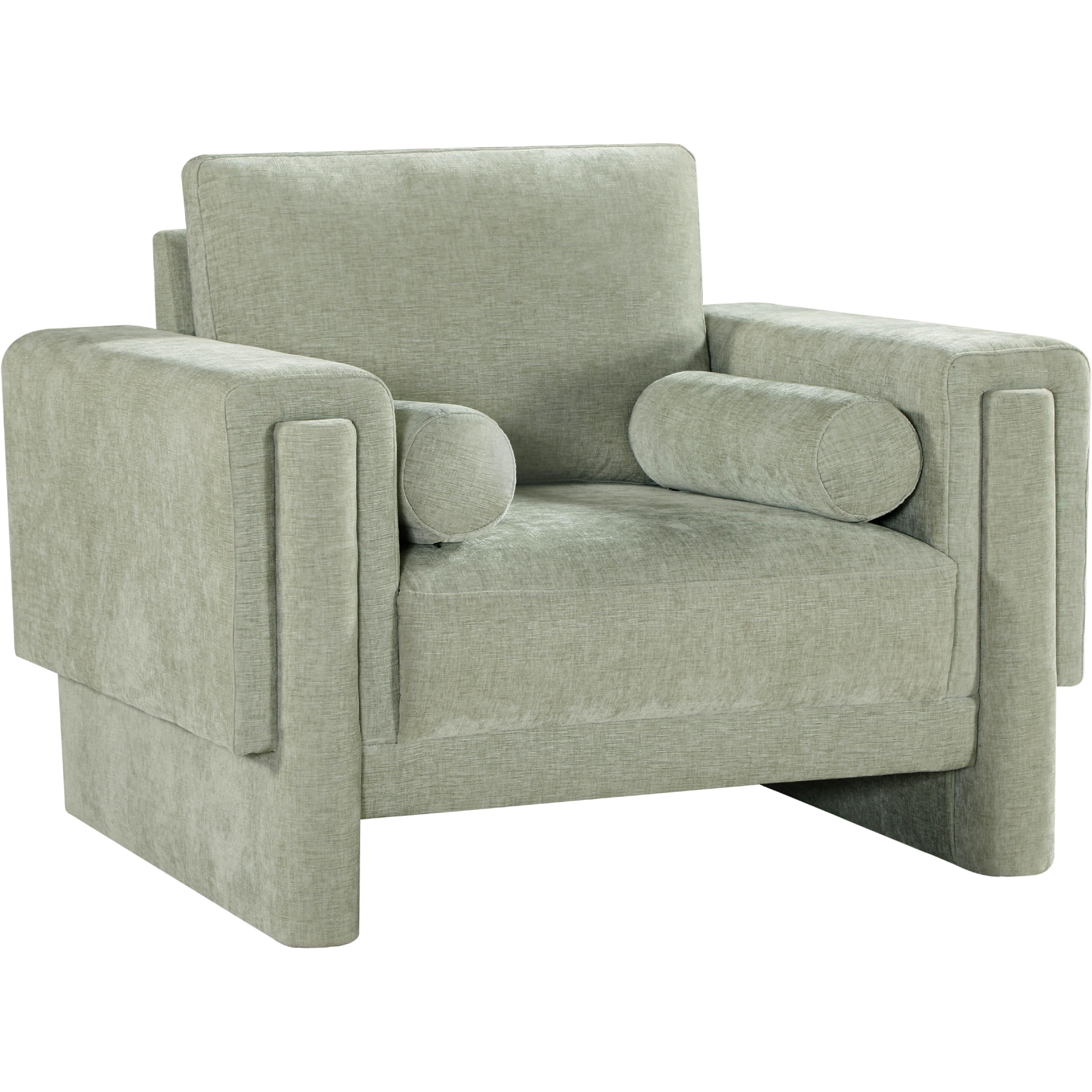 Meridian Madeline Mint Chenille Fabric Chair