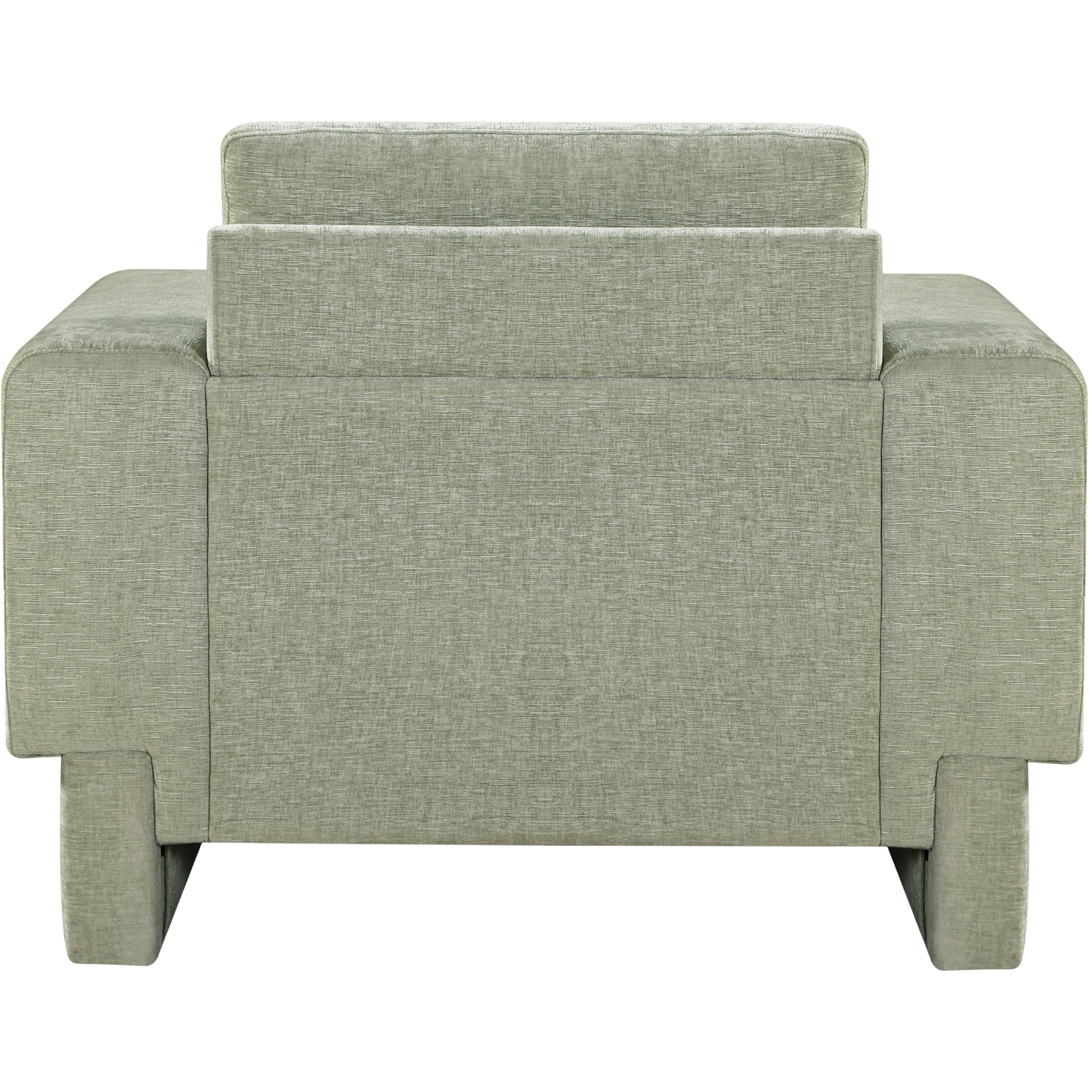 Meridian Madeline Mint Chenille Fabric Chair
