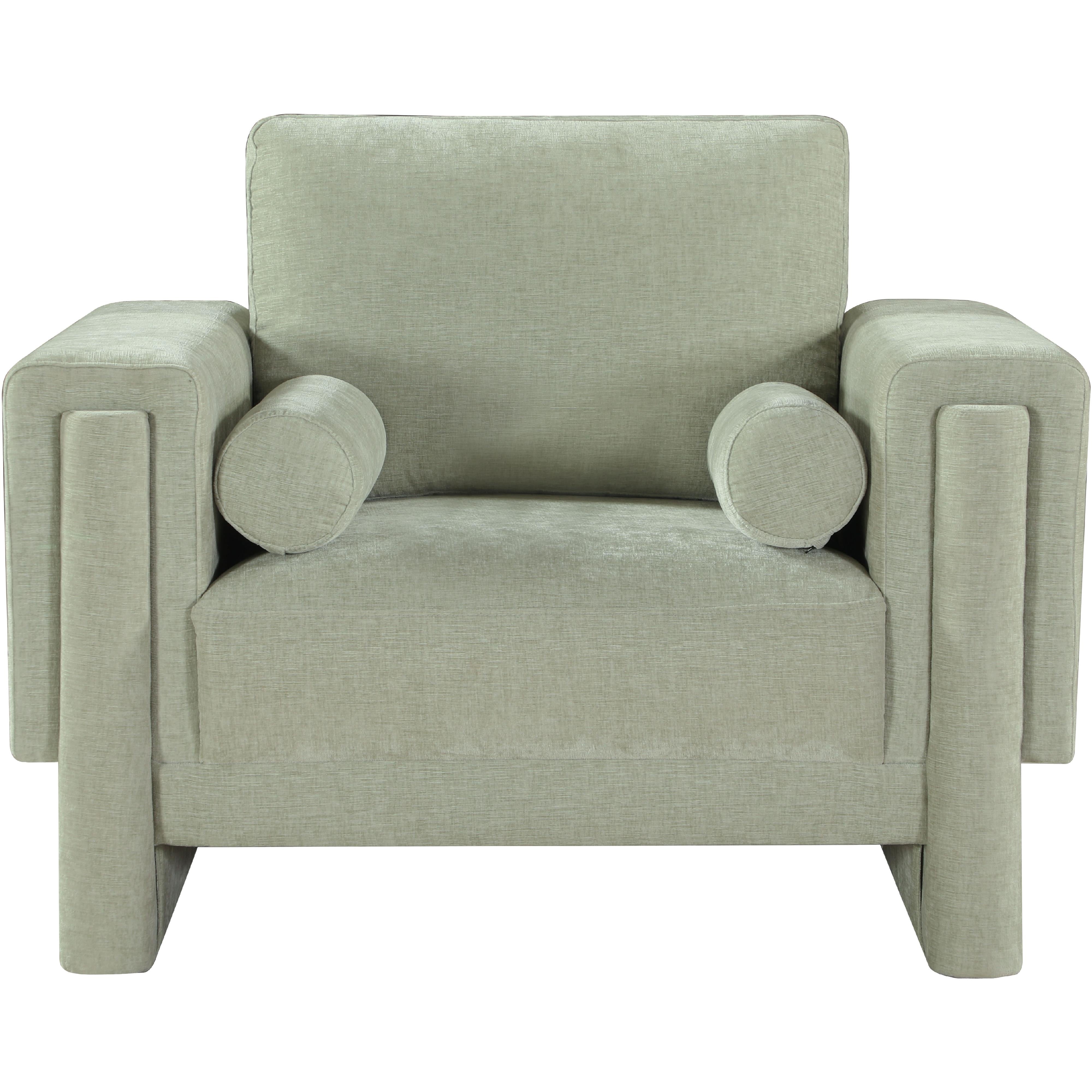 Meridian Madeline Mint Chenille Fabric Chair