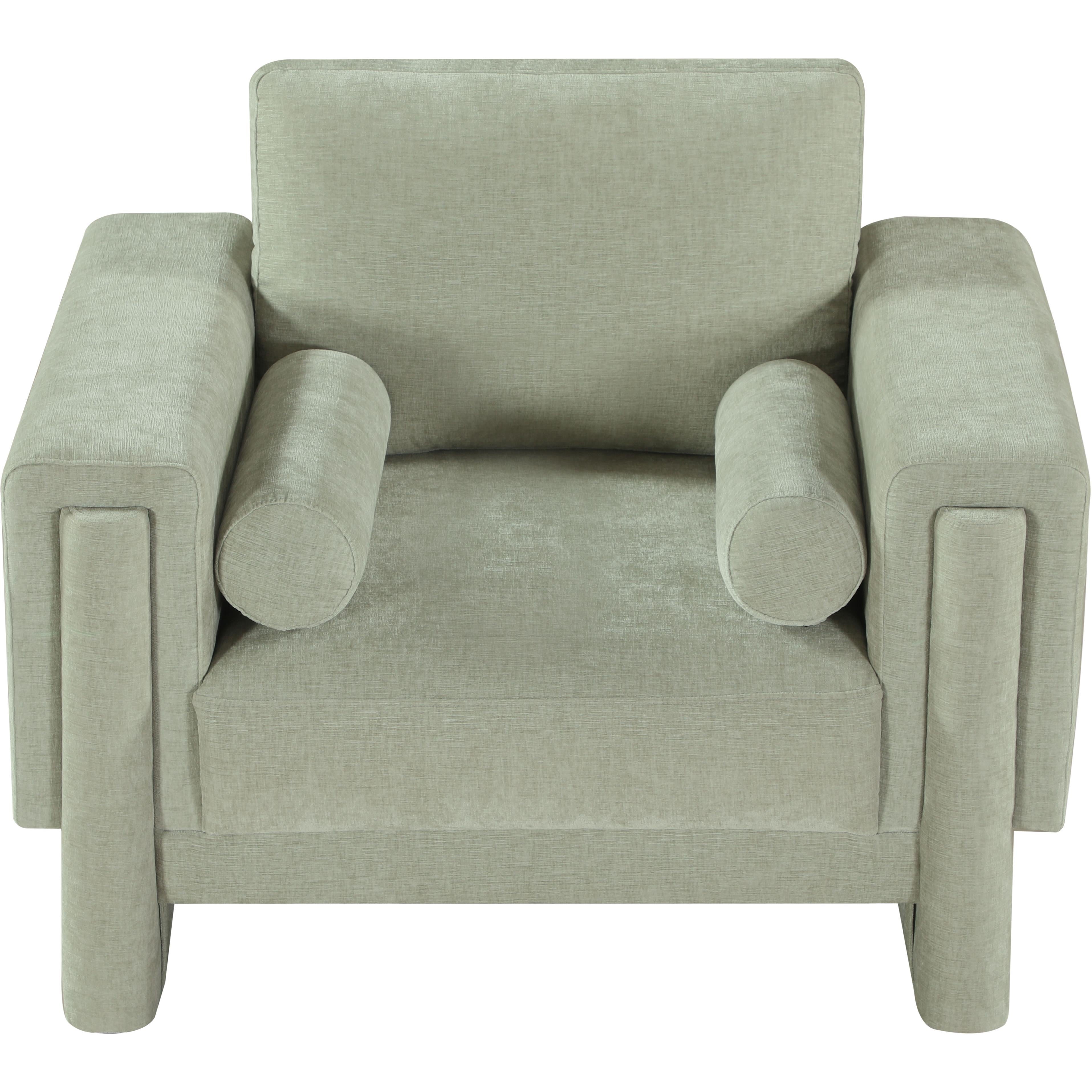 Meridian Madeline Mint Chenille Fabric Chair