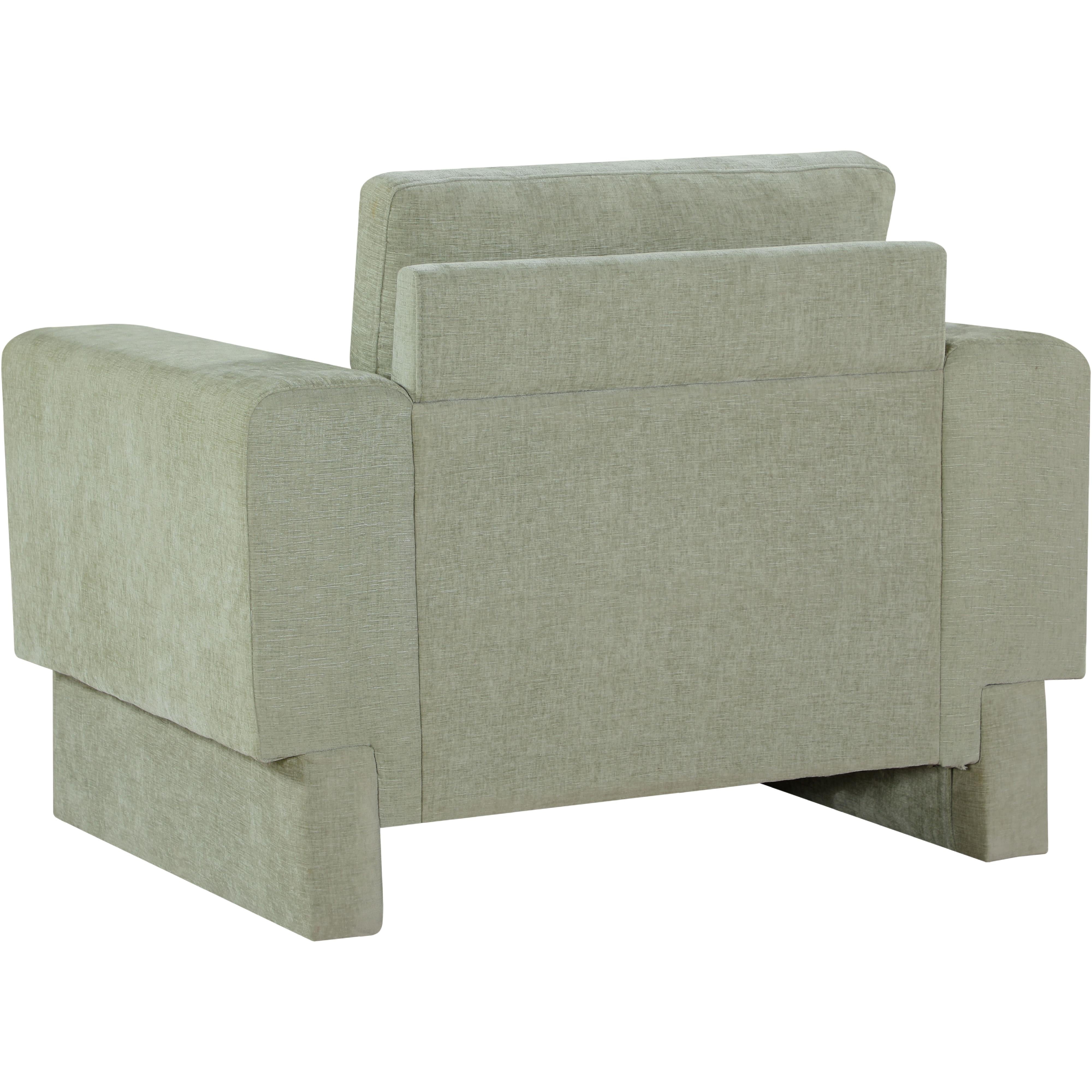 Meridian Madeline Mint Chenille Fabric Chair