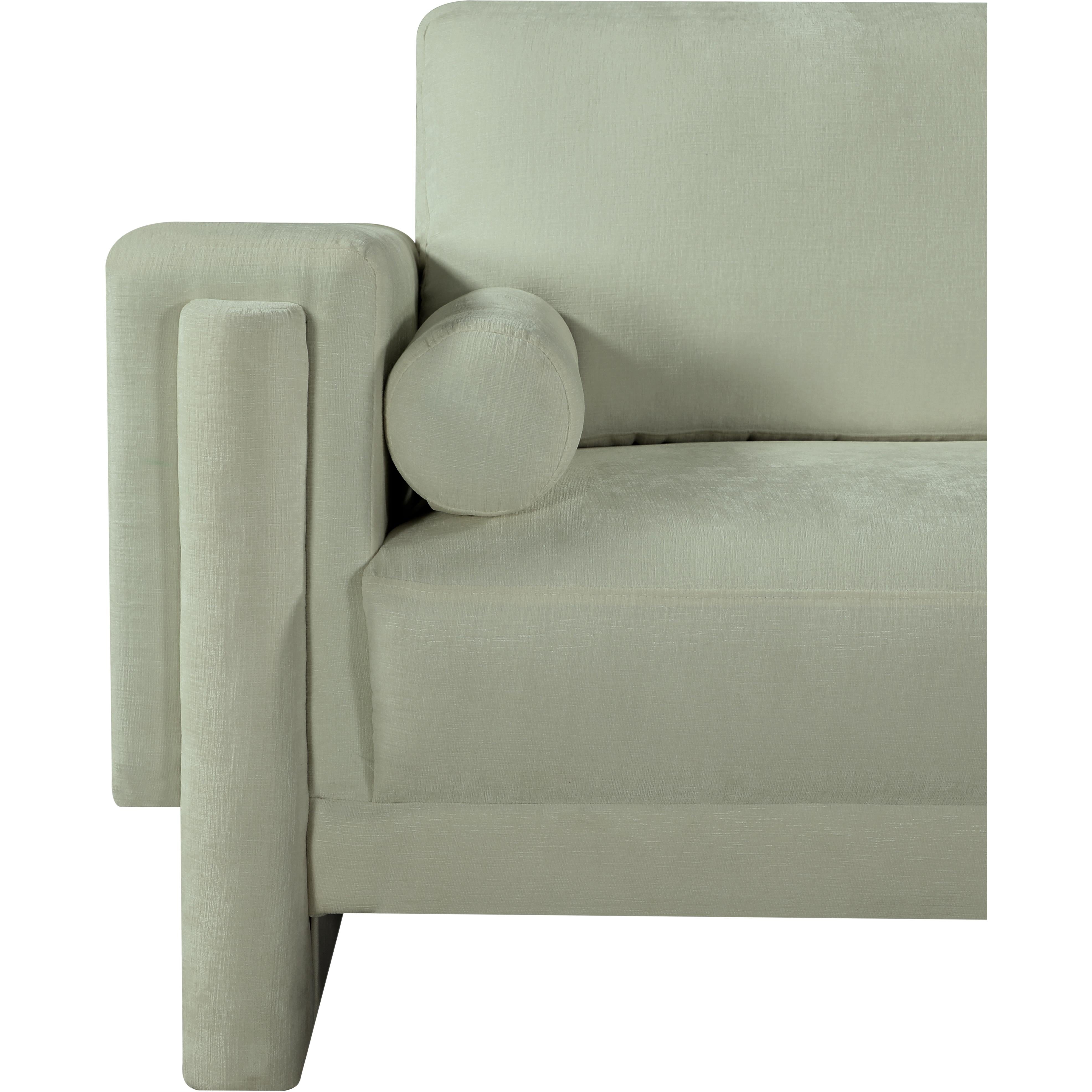Meridian Madeline Mint Chenille Fabric Chair