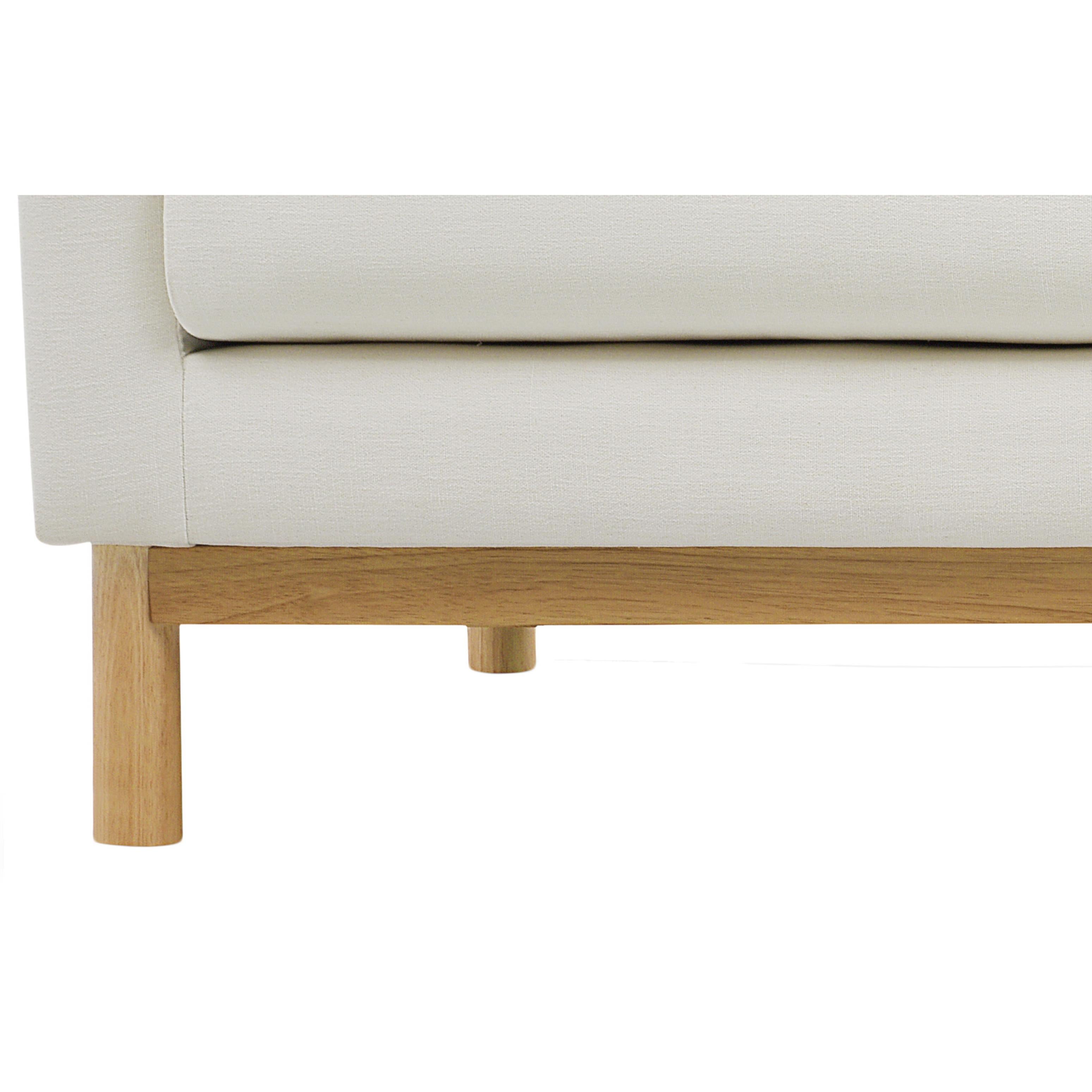 Meridian Langham Cream Linen Textured Fabric Chair