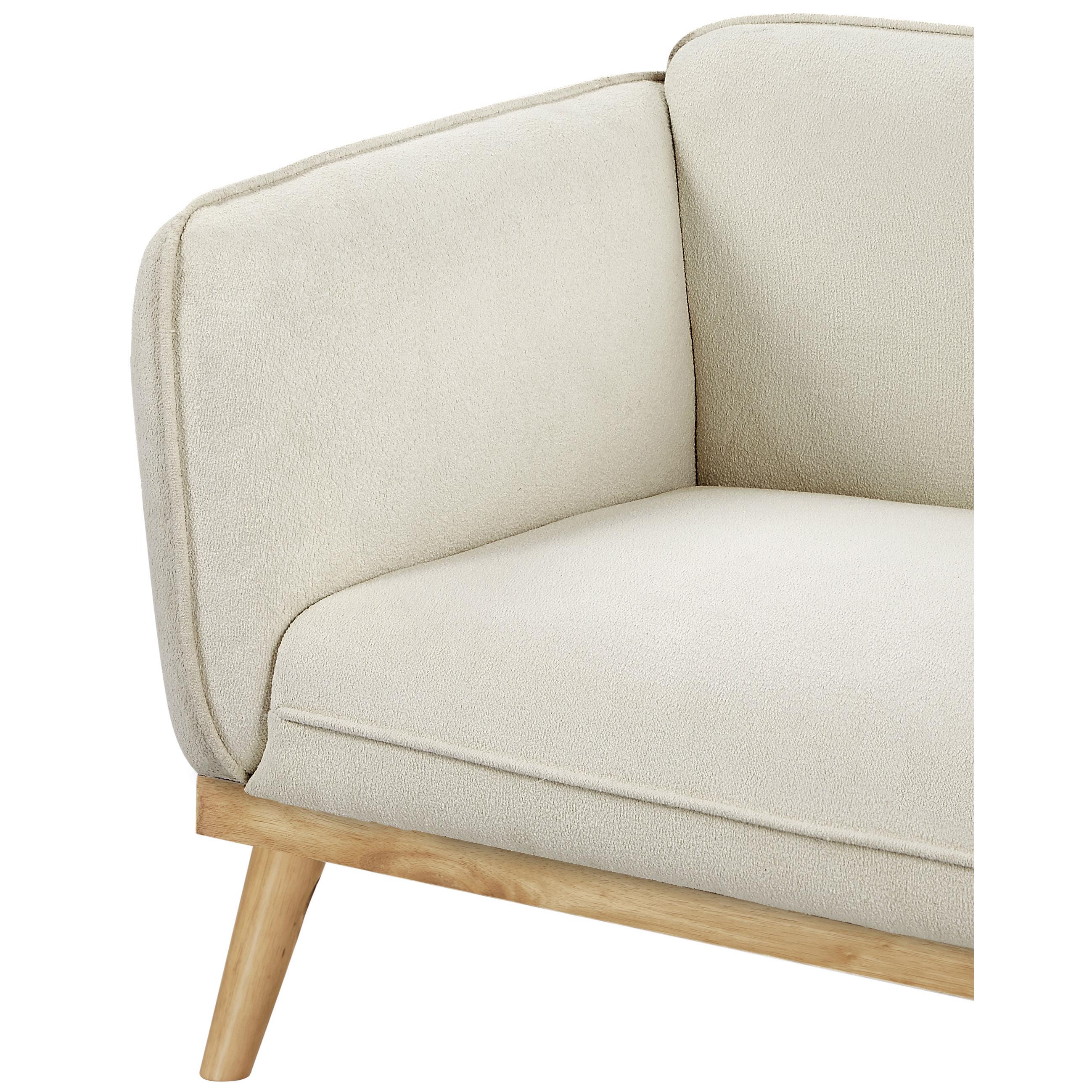 Meridian Nolita Cream Boucle Fabric Chair