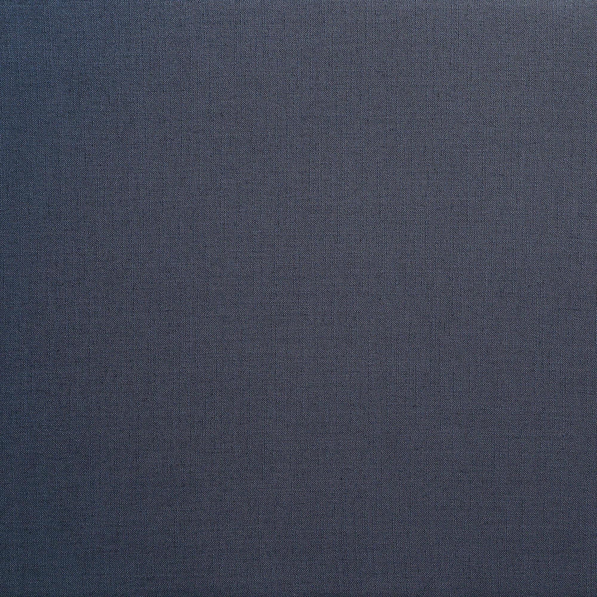 Meridian Comfy Navy Linen Textured Fabric Modular Armless Chair