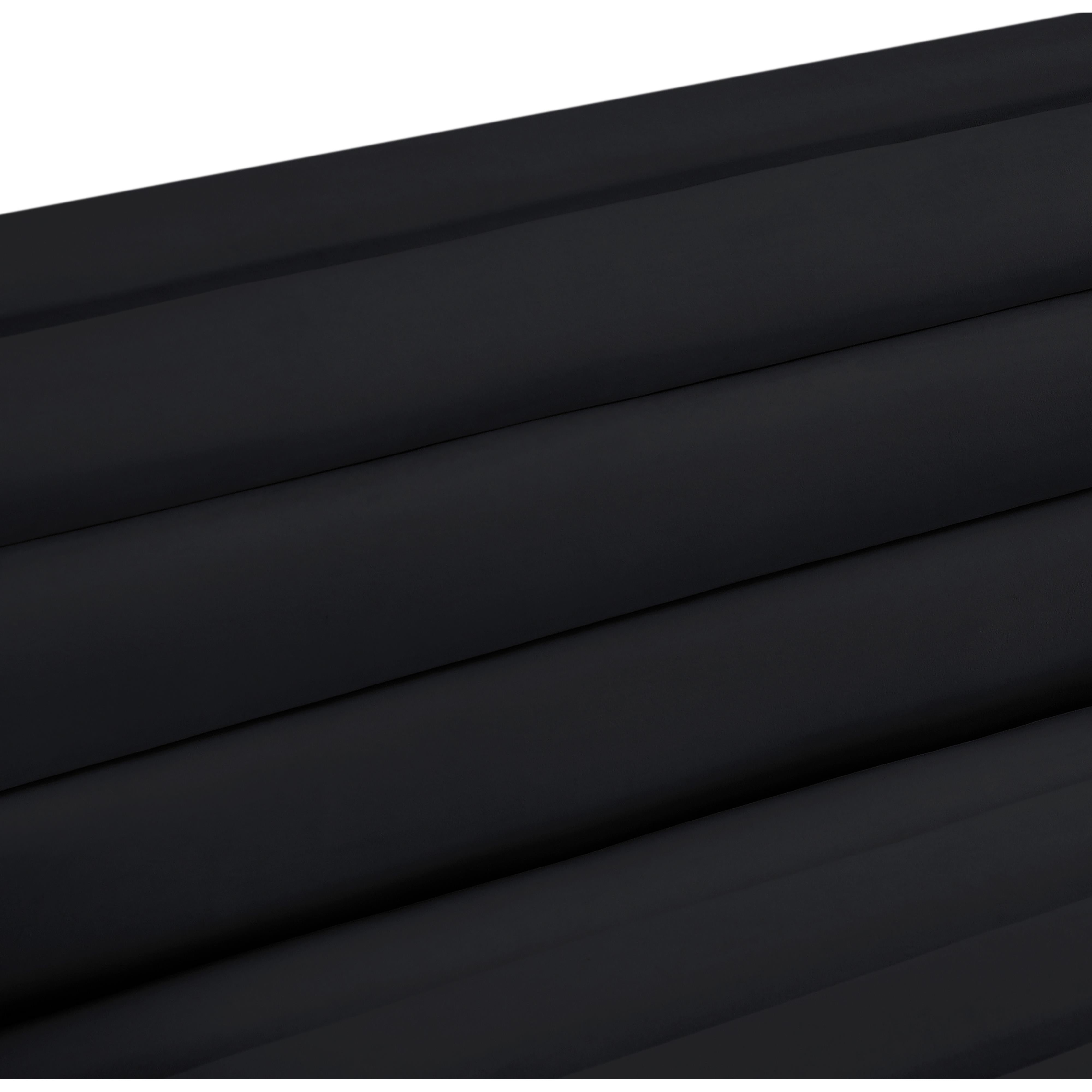 Meridian Cascade Black Velvet Fabric Chair