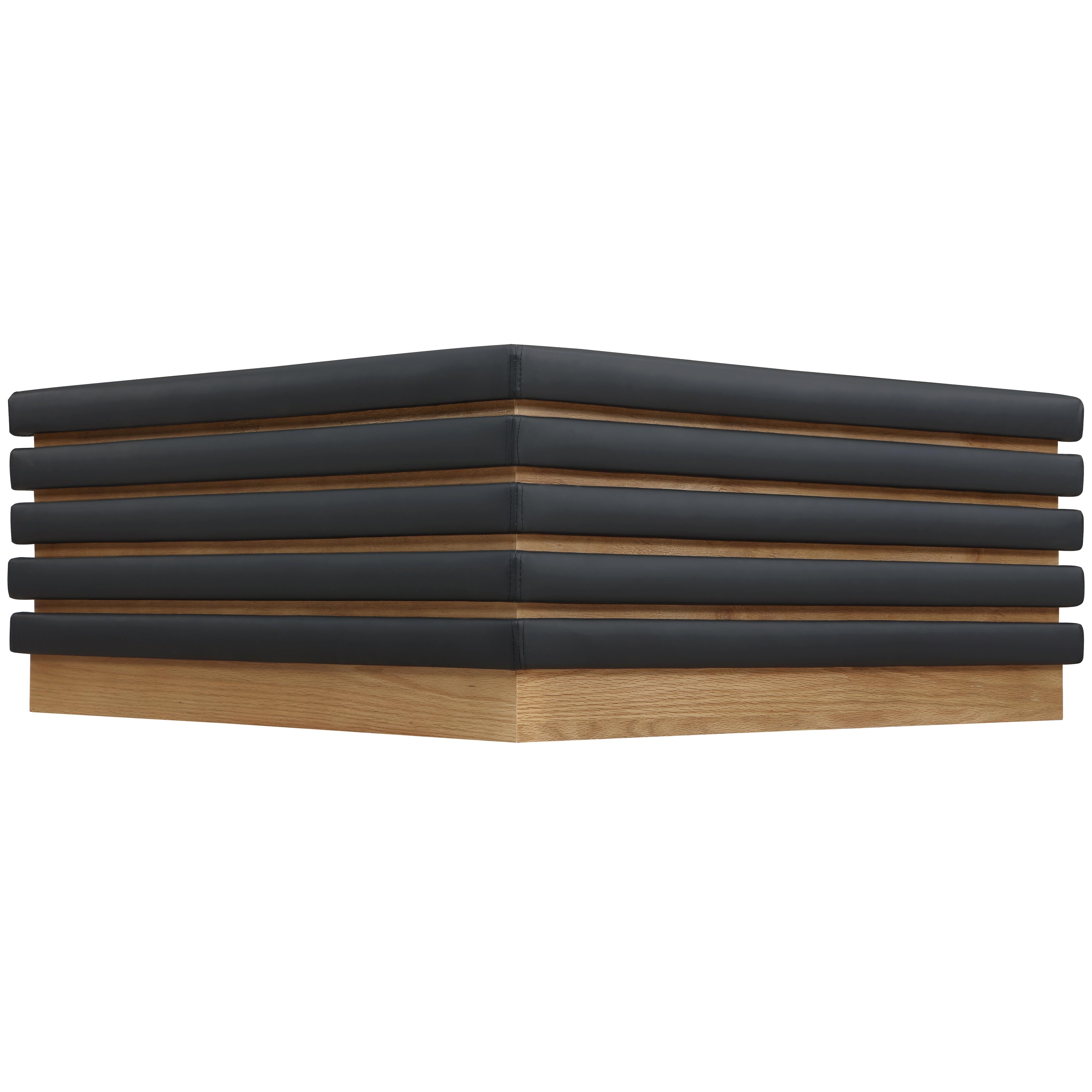 Meridian Rory Black Vegan Leather Coffee Table